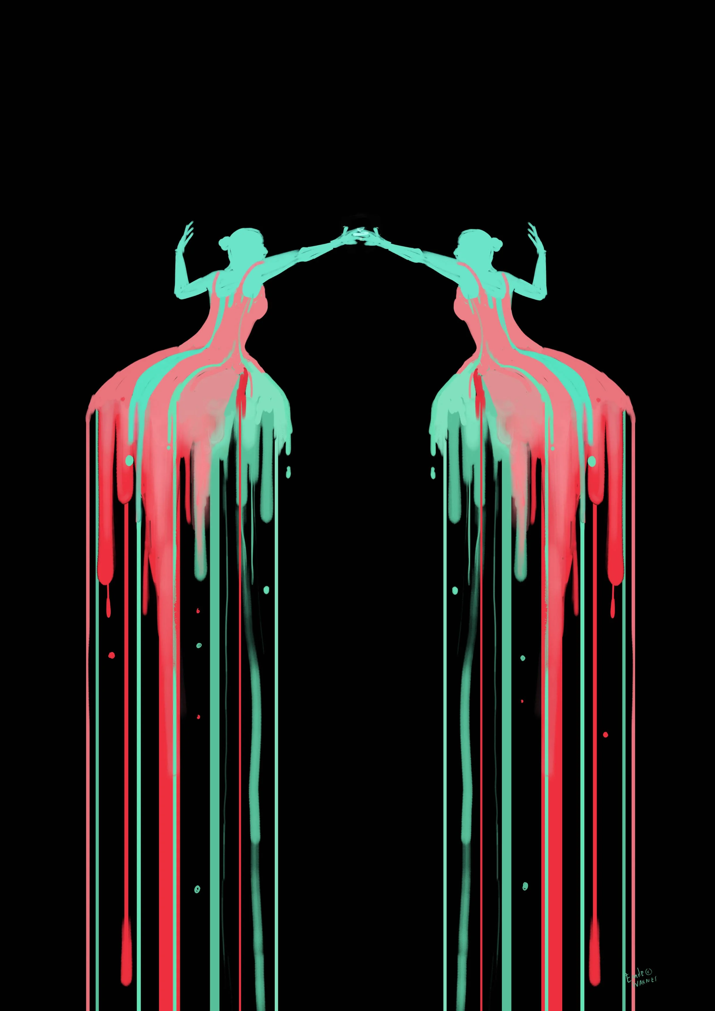  Neon dancers.