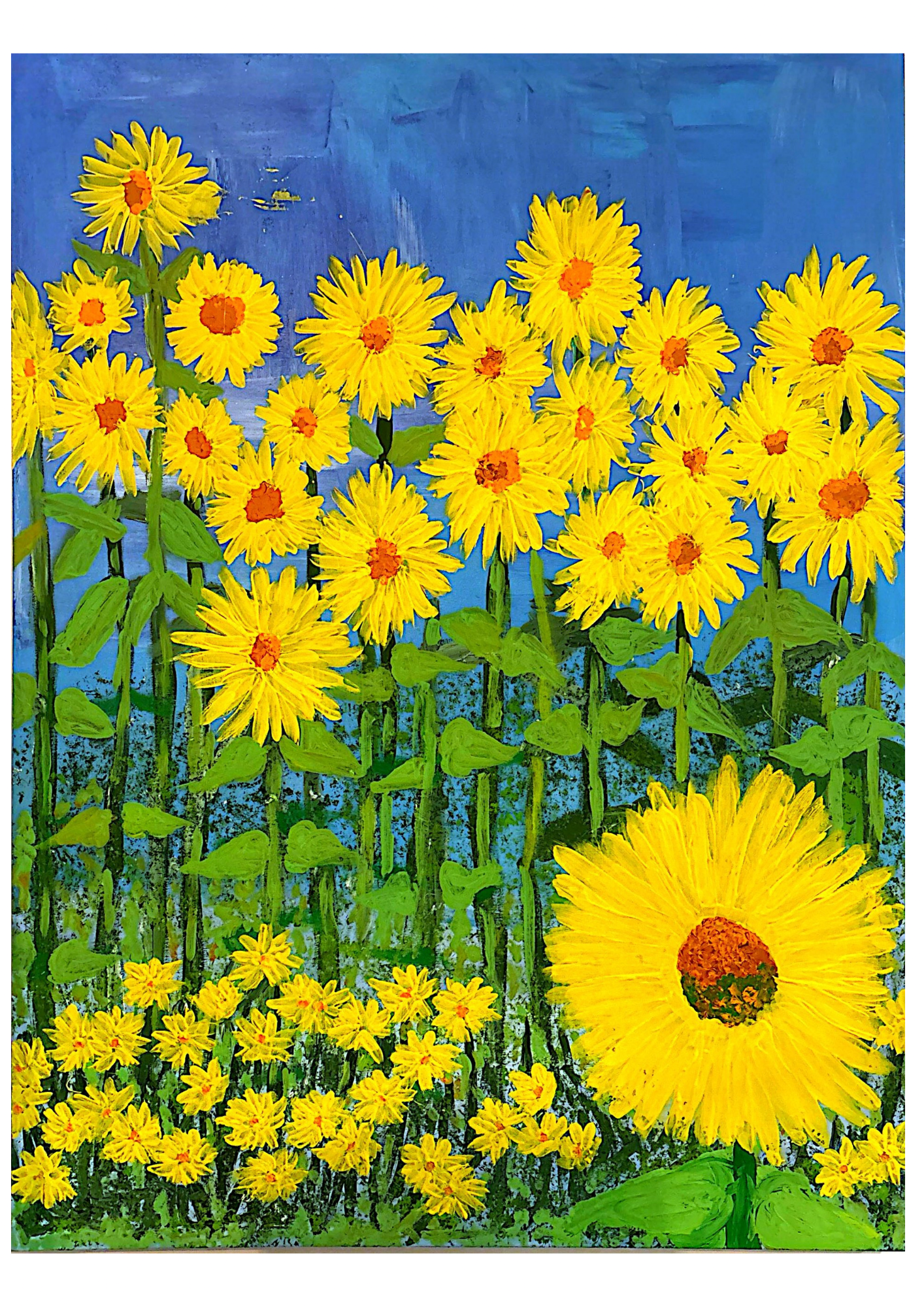 Shine Bright Medium: Acrylic on canvas Size: 121.5cm by 91.5cm