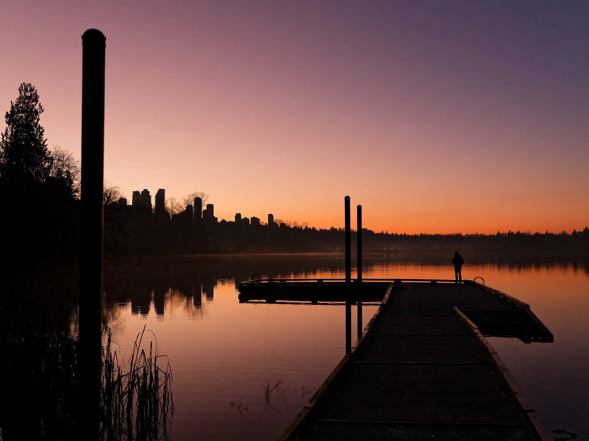 Sunset at Deer Lake Park