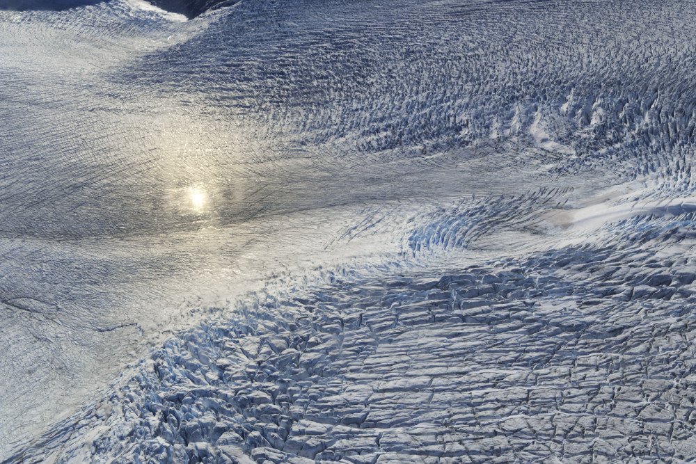Aerial view of Monarch Icefields