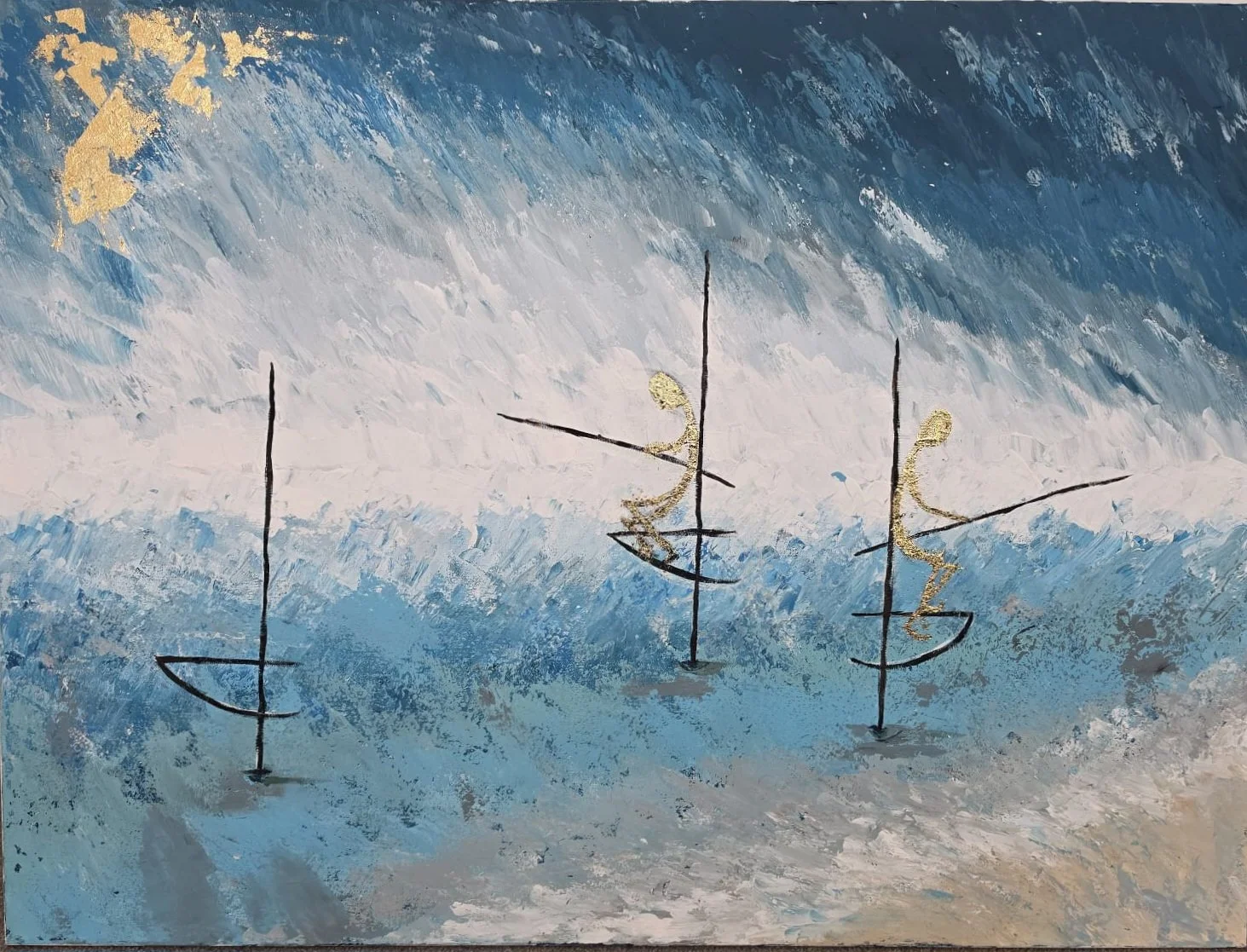  Fishermen at sea