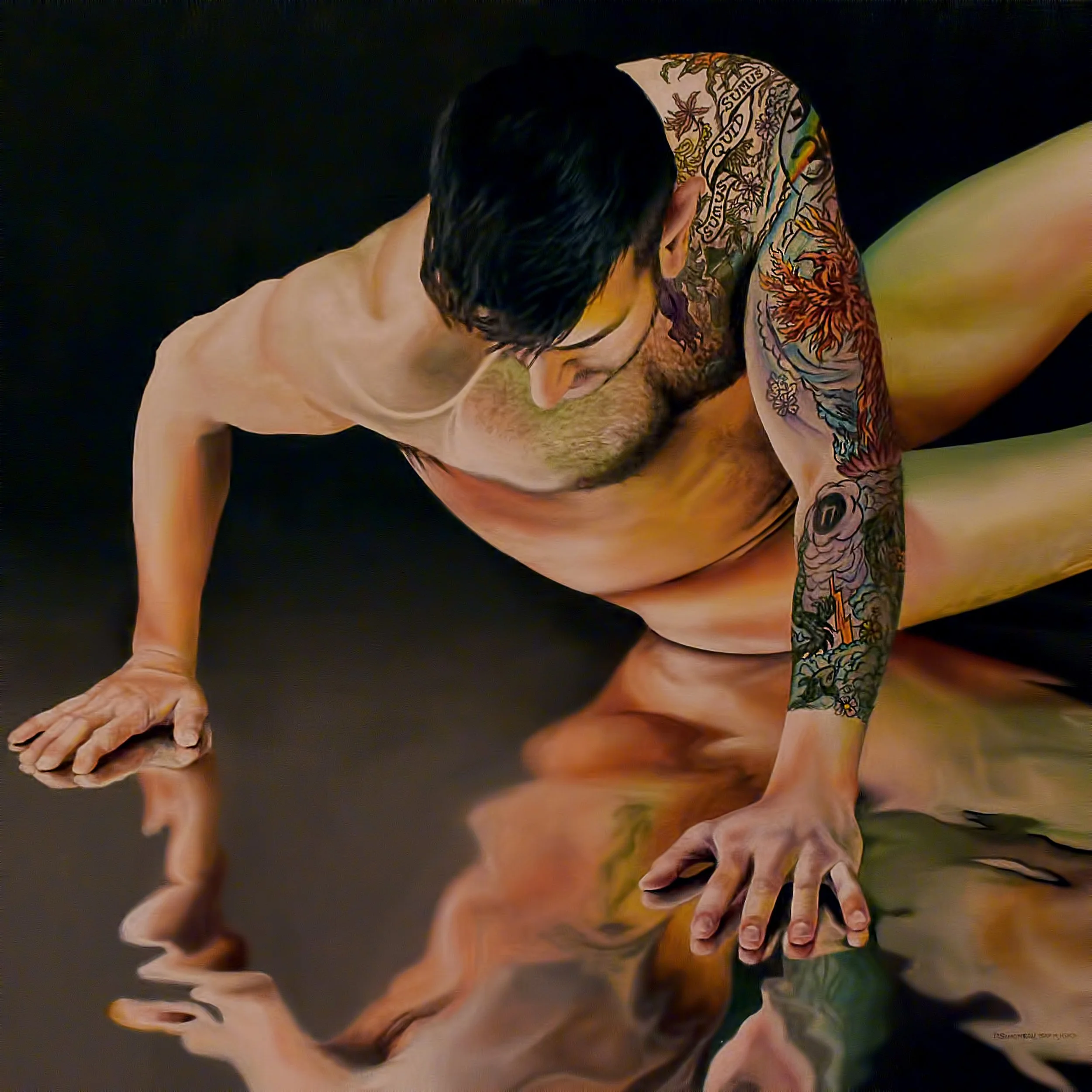 Dan Simoneau - Modern Narcissus - 36x36 - Acrylic.jpg