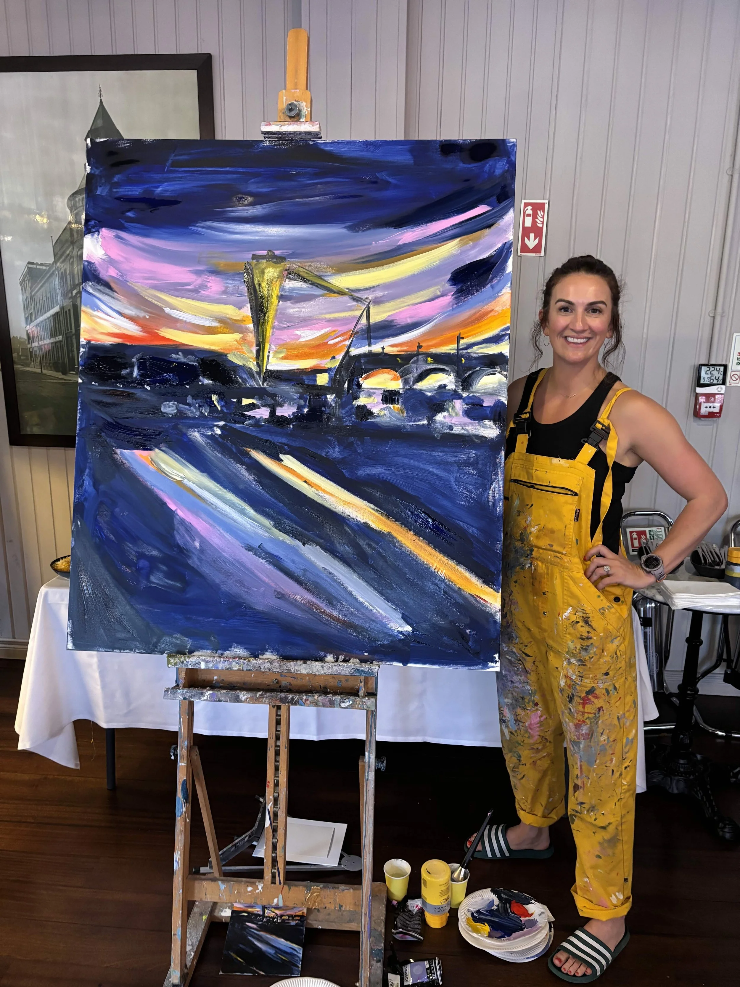 01 Aly Harte – Portrait with Belfast Skyline Painting.jpg
