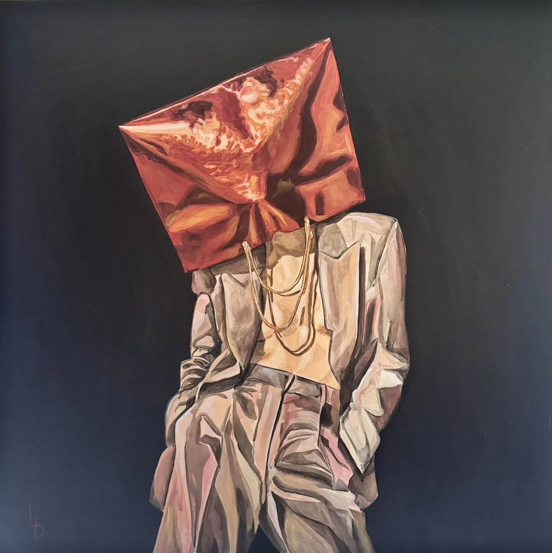  "Open At Your Own Risk" 36x36 in.