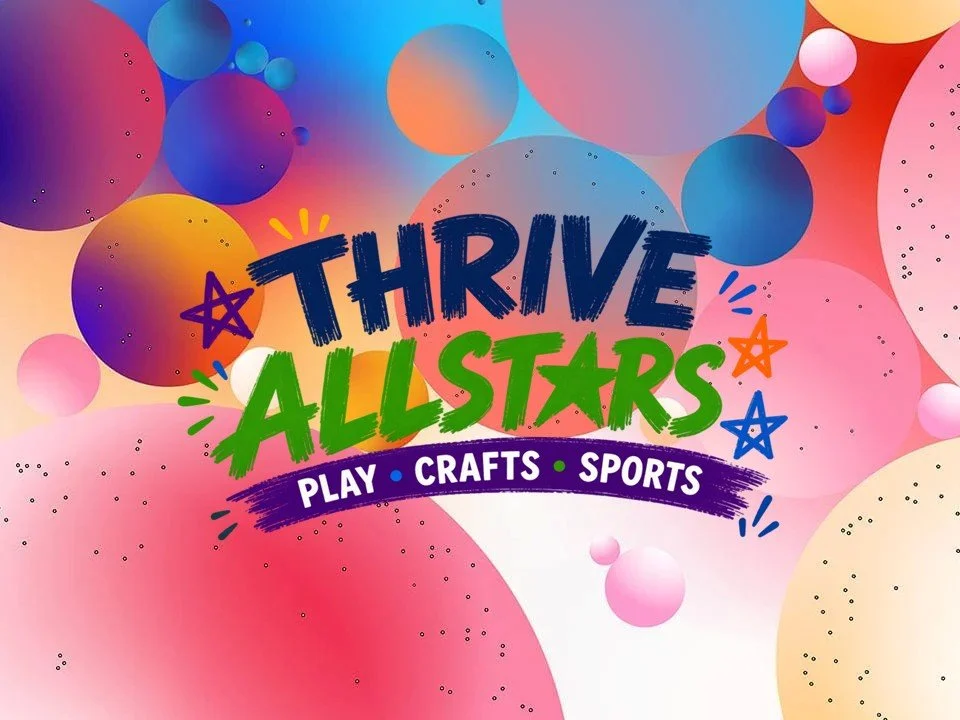 Got kids age 3-10? Come and enjoy free family time at Thrive Allstars - sports, crafts, free play and snacks for kids with extra energy! 