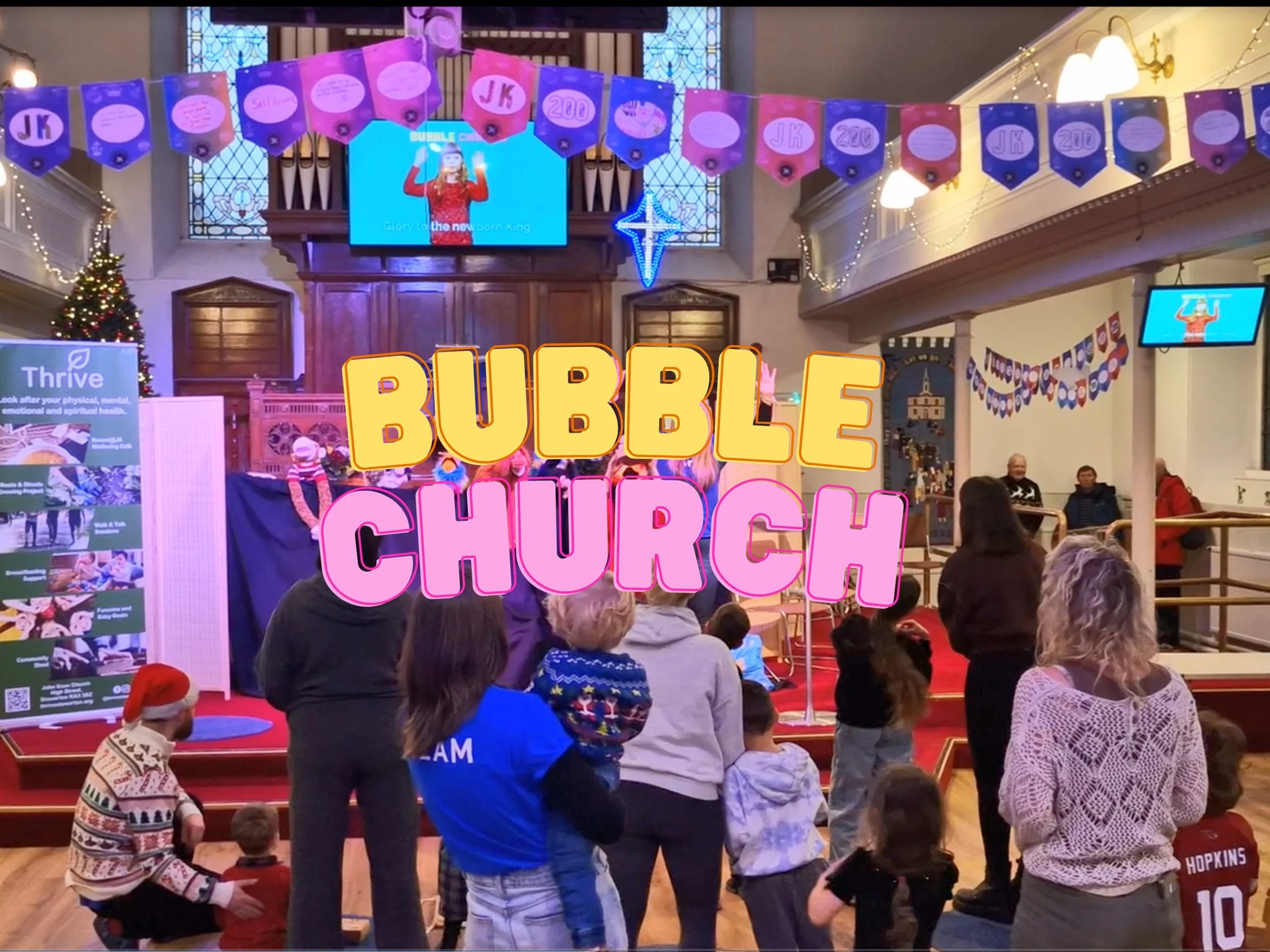 Our monthly puppet-packed service for families with little ones