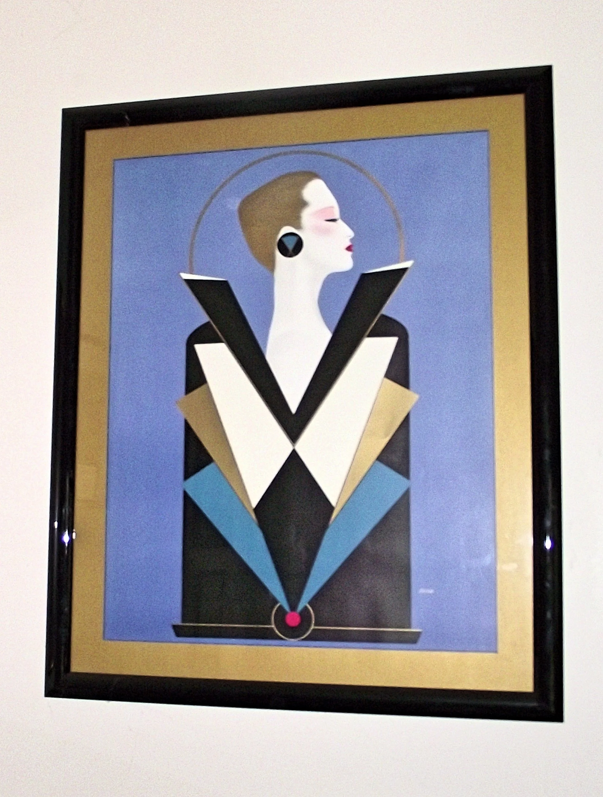 "Le Parfum"  RAZZIA (G. Courbouleix-Deneriaz) original framed poster/lithograph France 1984