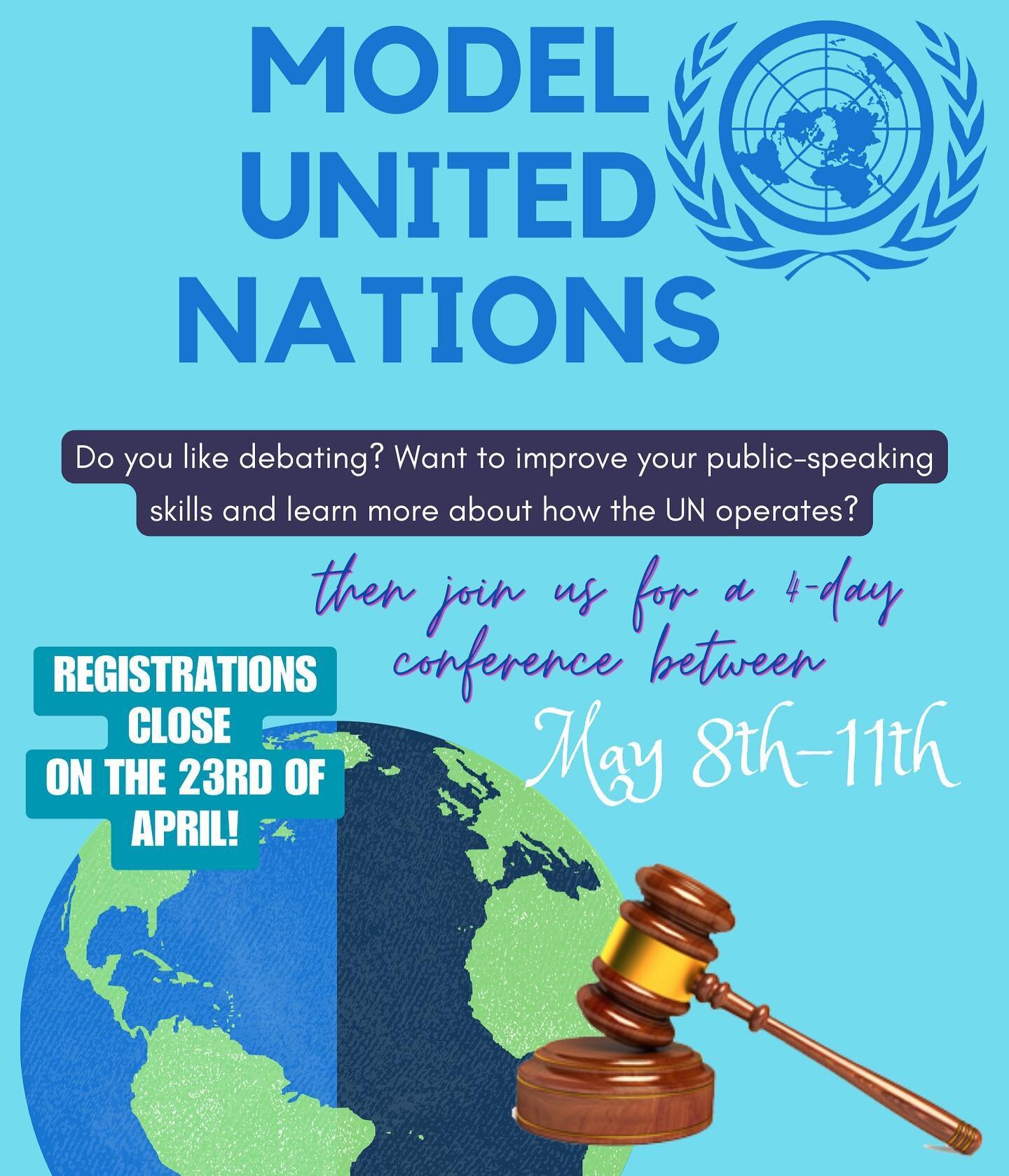 Are you interested in learning more about how the United Nations operate? Do you want to broaden your understanding of diplomacy and international relations? Then join PPE MUN 2023!👨&zwj;⚖️🧑&zwj;⚖️

Between May 8th-11th the Academic Committee is or