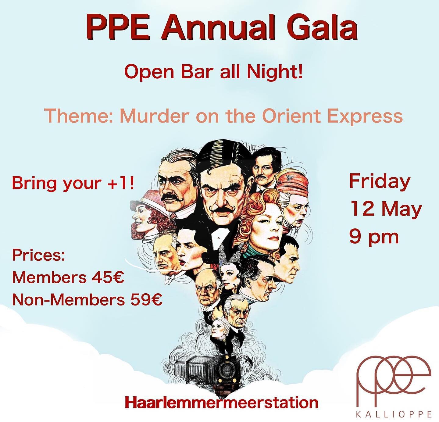The annual KallioPPE Gala is back! 🕺

This year the amazing Gala Committee have arranged for Haarlemmermeerstation on May 12th. Haarlemmermeerstation is a beautiful old building that is often used for weddings. The building has been restored from it