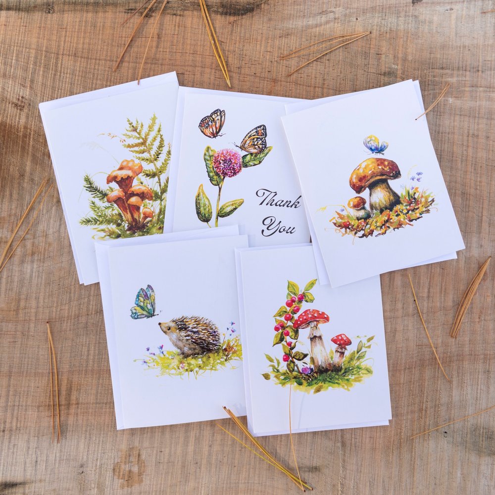 Wild Things Greeting Card Set 4.25"x5.5"