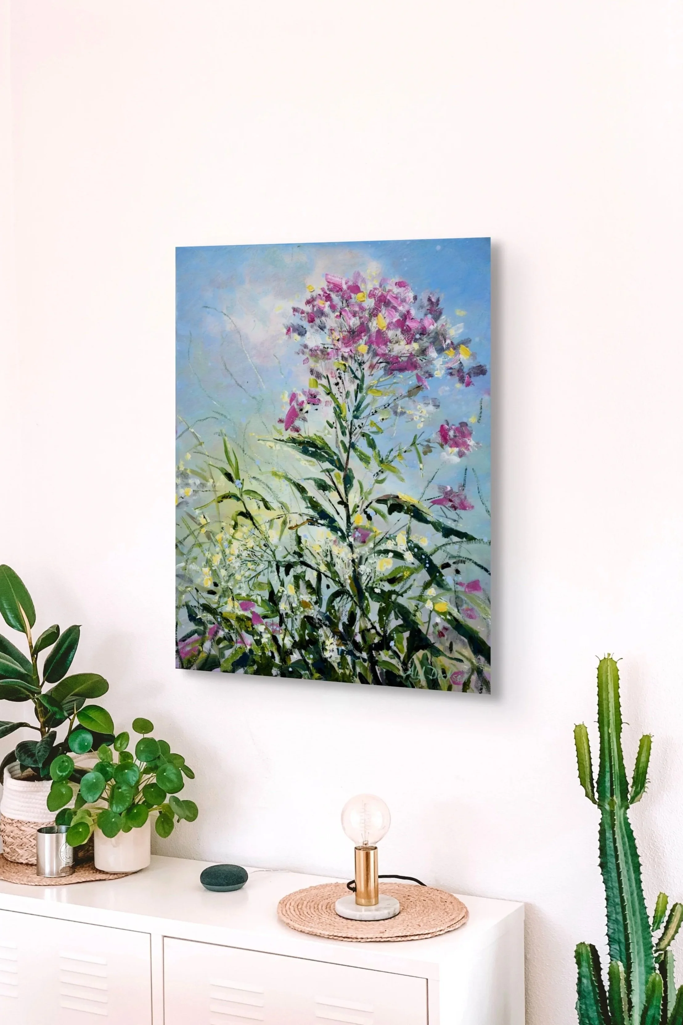 Wildflowers — Original Oil Paintings Watercolor Art Home Good