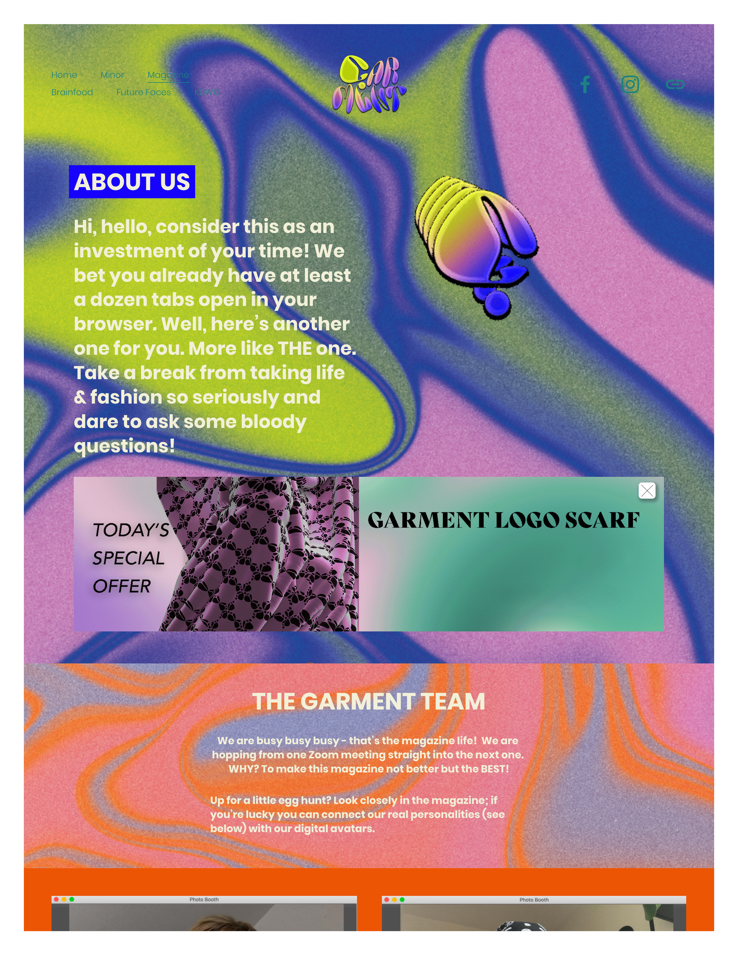About us page