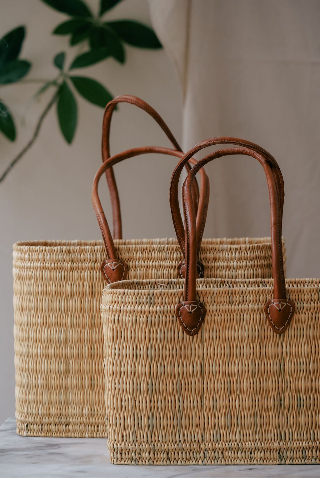 Straw Tote Basket