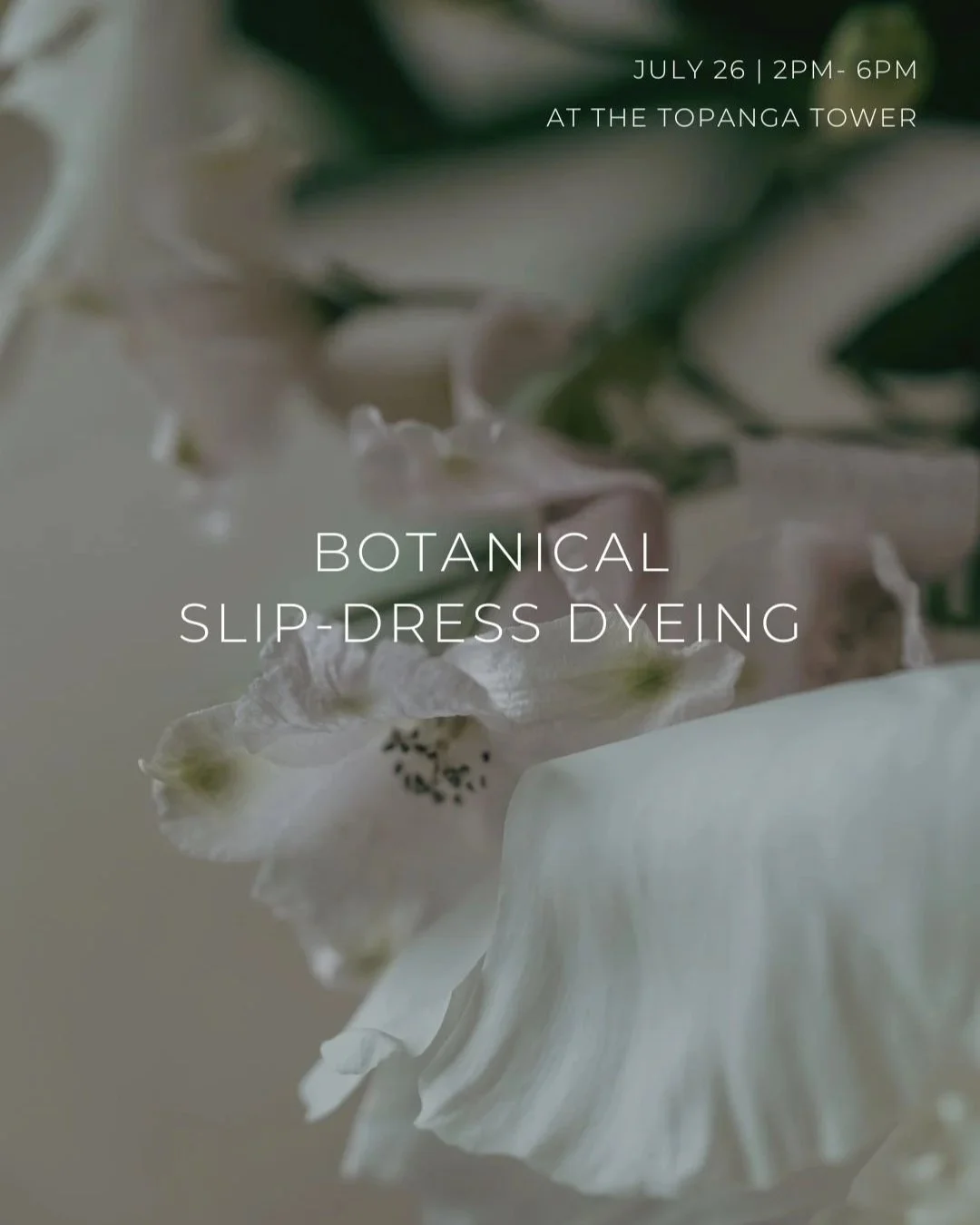 Botanical Silk Slip Dress Dyeing ~ July 26th