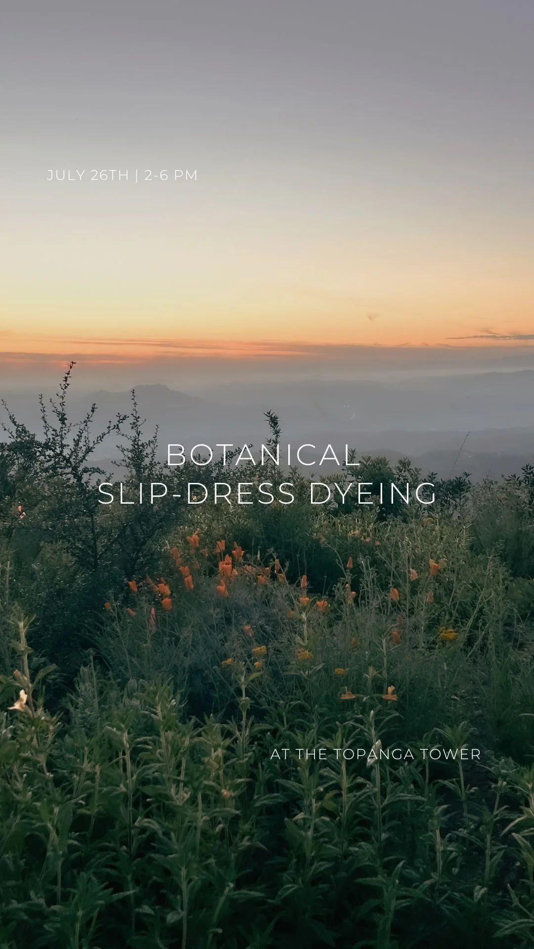 Botanical Silk Slip Dress Dyeing ~ July 26th