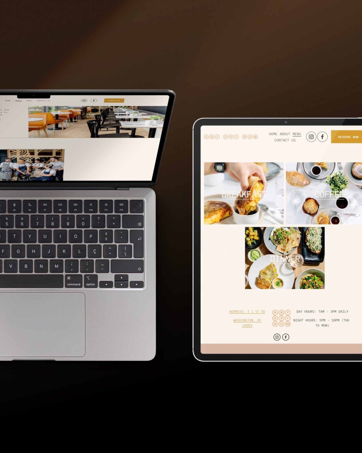 Any Day Now (Formerly Kyirisan) Coworking Restauraunt DC (2019) | UX & Web Design 