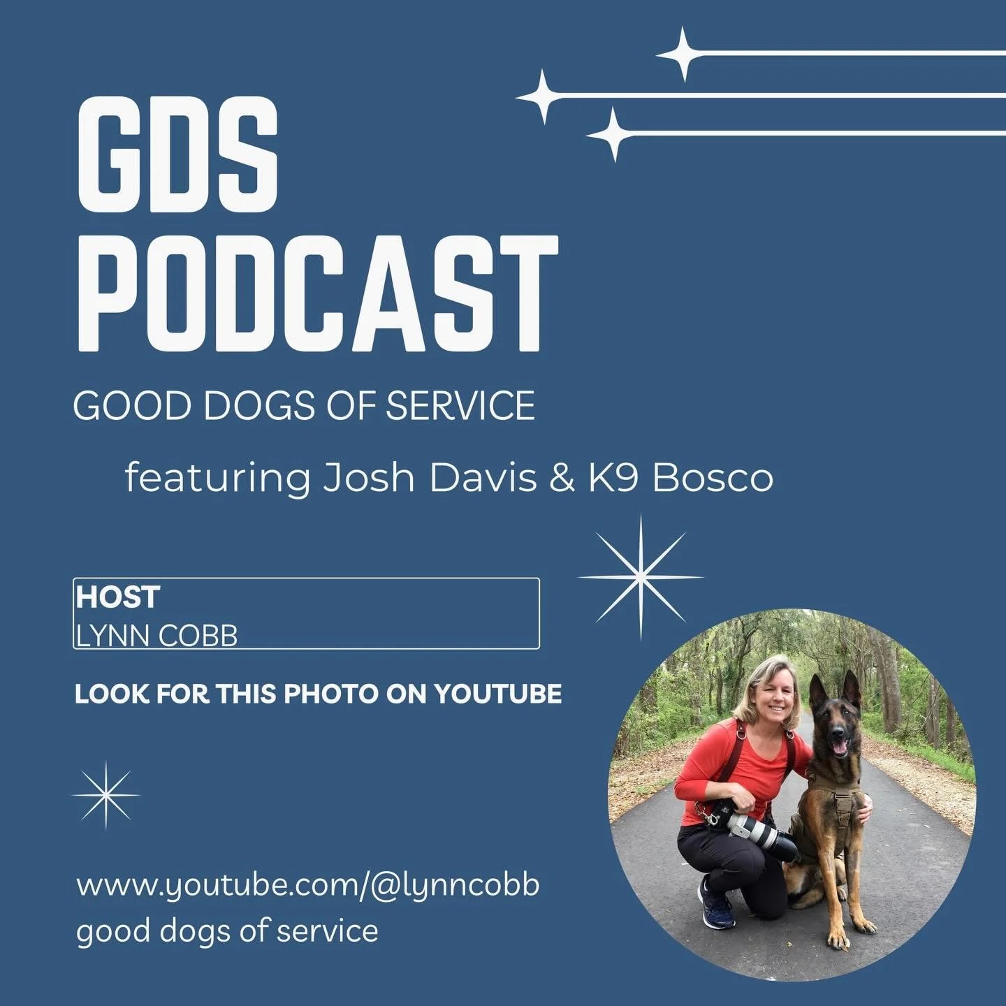 Big News at Good Dogs of Service! We have launched our 1st Episode of our GDS Pocast on YouTube!!! Our first dog handler guest is Josh Davis &amp; K9 Bosco of the San Francisco Fire Dept Menlo Park &amp; CA Task Force 3. ❤️🐾

Check out our YouTube C