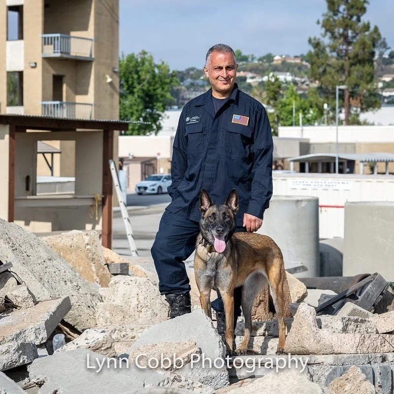 Just thinking about all the good dogs of service and their handlers who live a life of service&hellip; Former San Diego Fire Chief Aide B. &amp; K9 Delta.