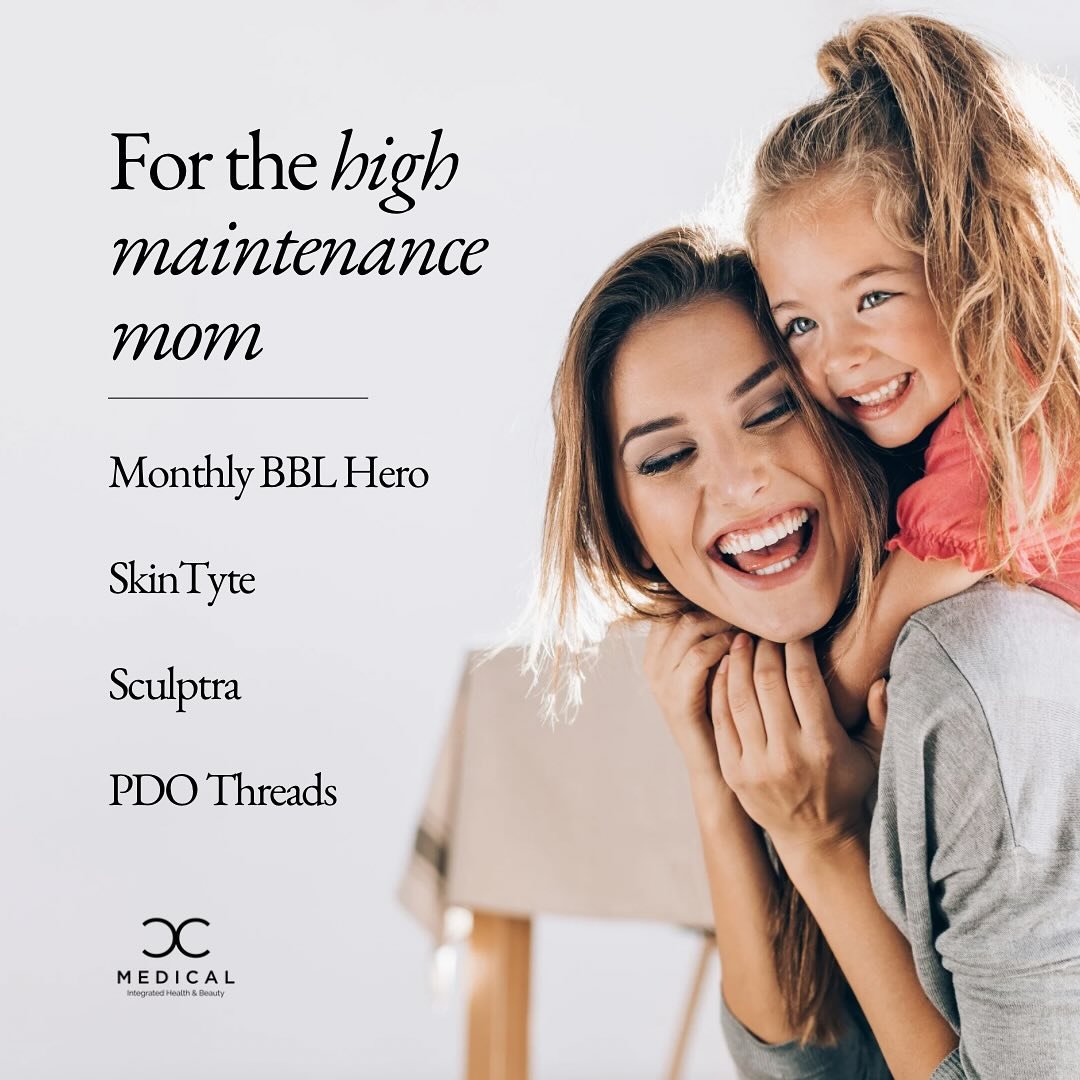 Treatments for Mom! 💘 As mom may enjoy breakfast in bed, she also enjoys feeling beautiful and putting aside time for self care every now and then. From Botox and Filler to Laser Resurfacing treatments and IV Drips, we have something for everyone at