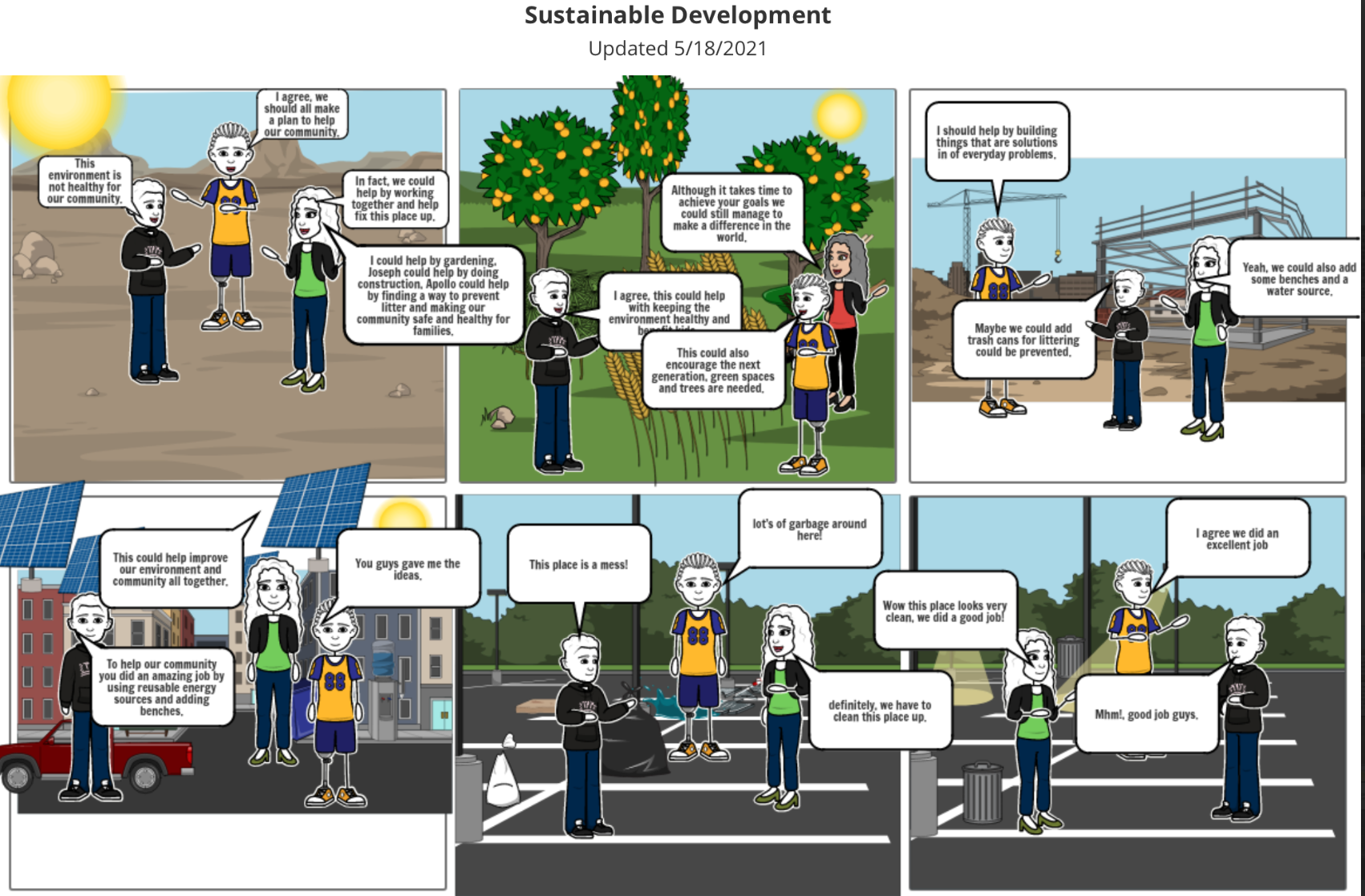 Youth engaging in storytelling to speak to identified community issues and solutions.