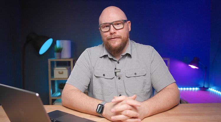 Joseph at his desk in a later YouTube video