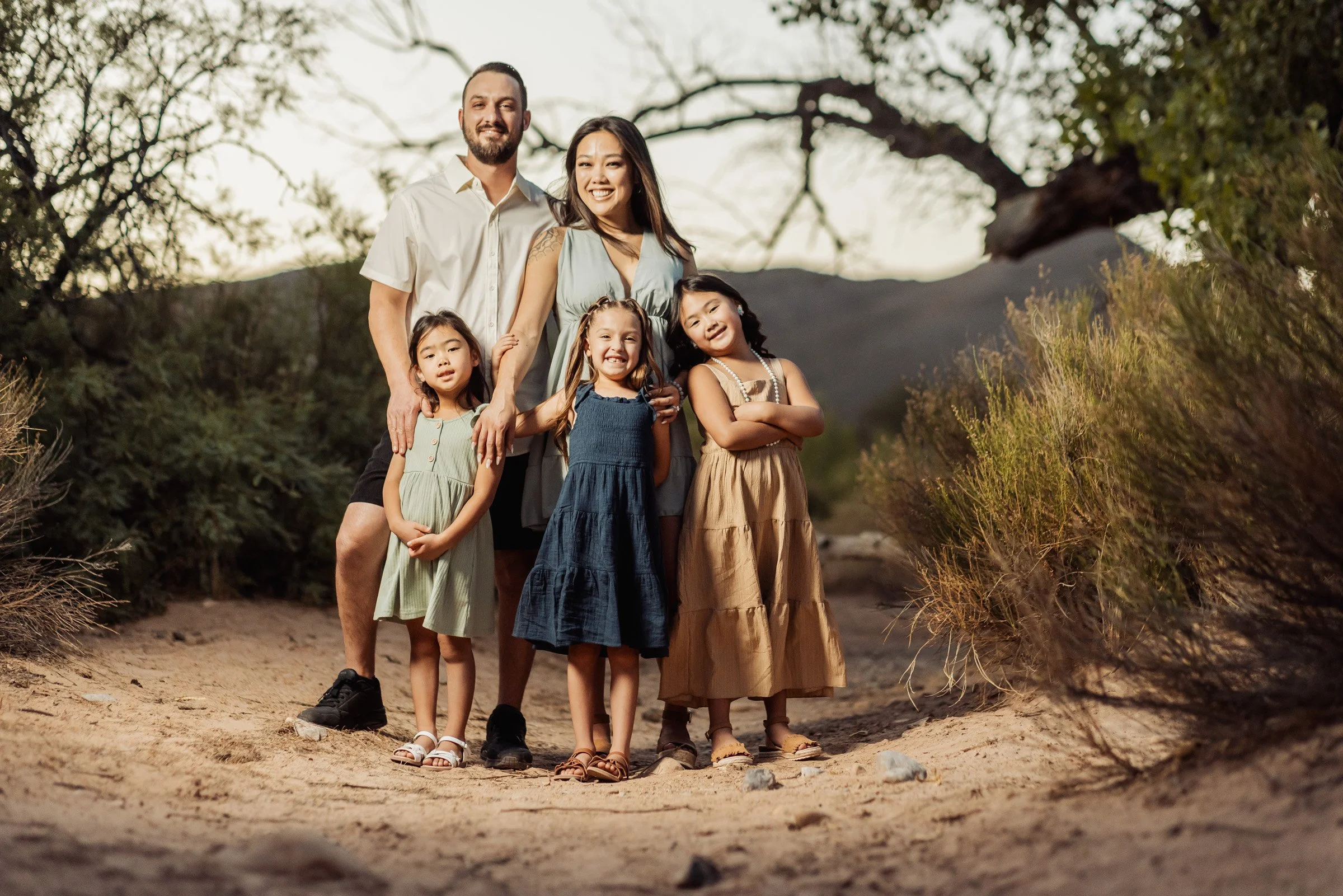 Family photography at Red Rock Canyon near Las Vegas