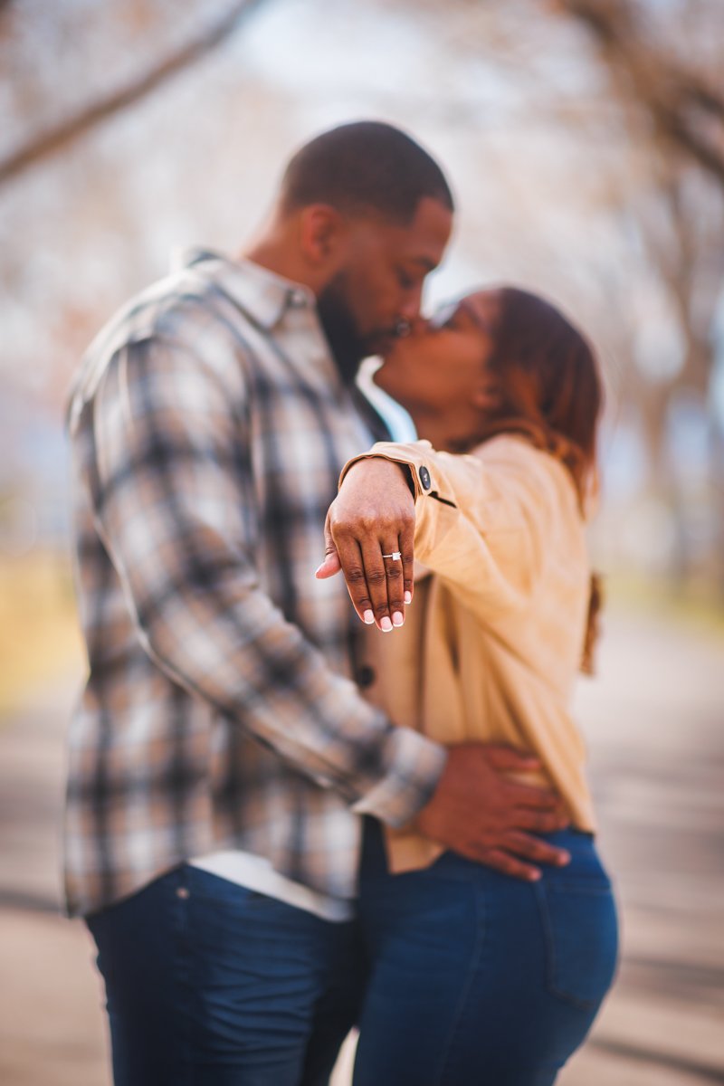 Las Vegas couples photographer, engagement session at golden hour