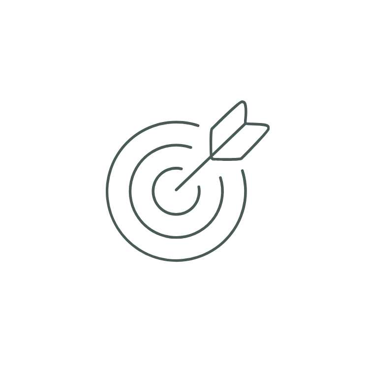 A bull eyes find your goals