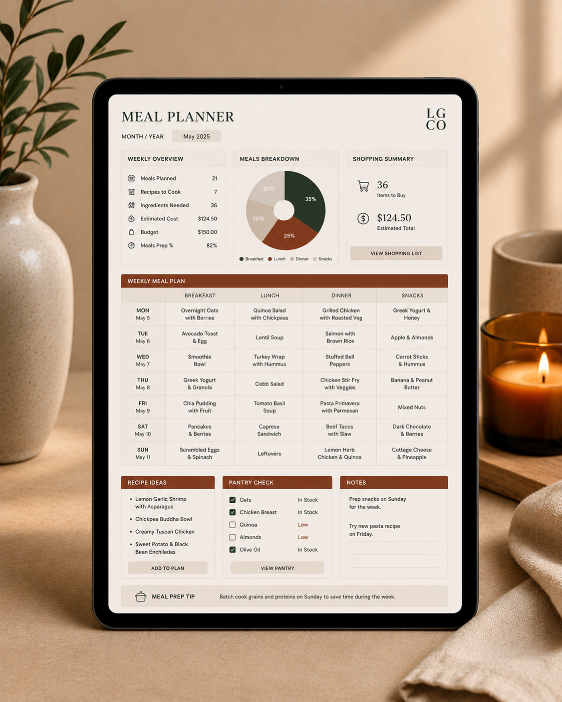 Meal Planning System