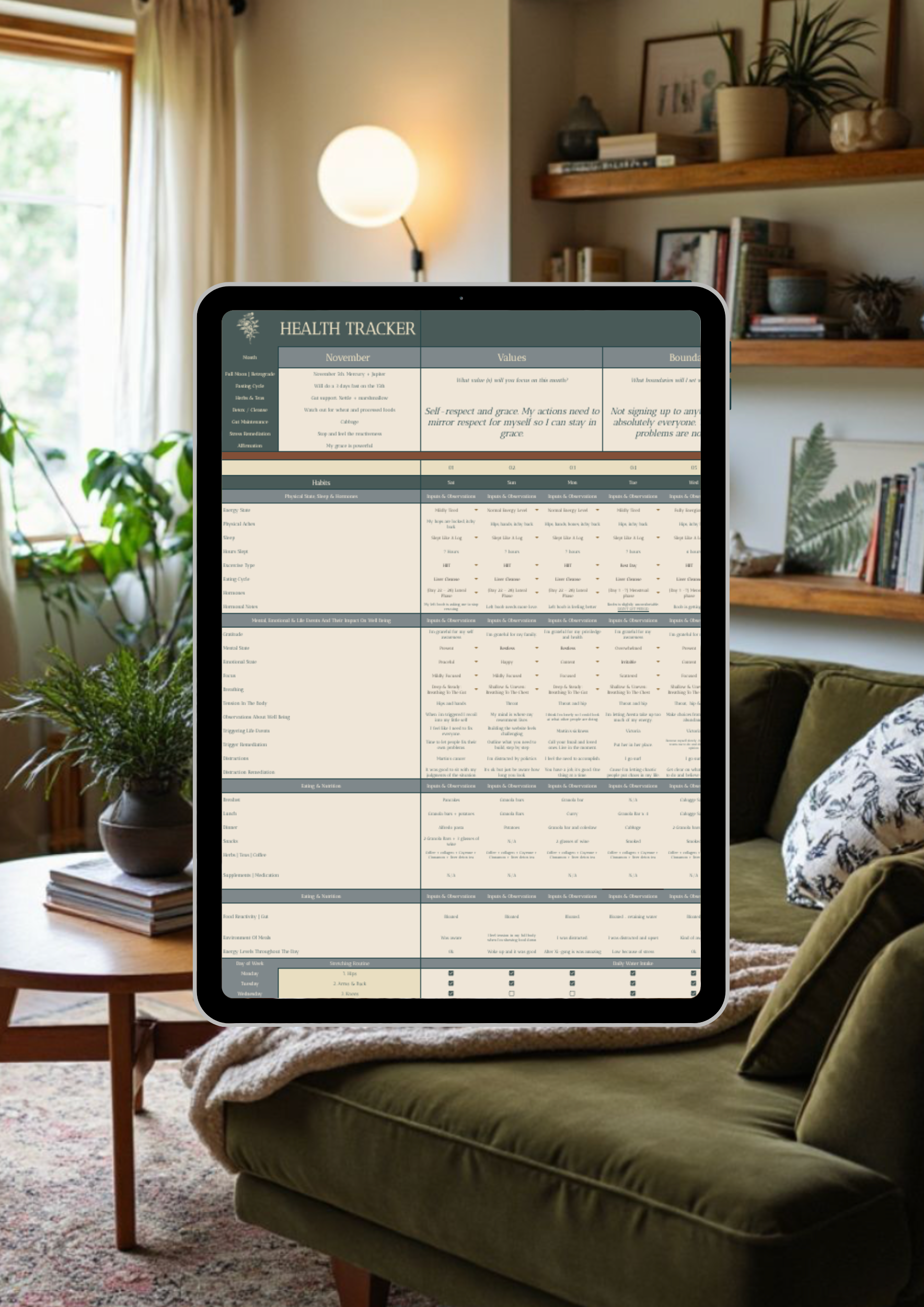 symptom-tracker-self-reflection-planner