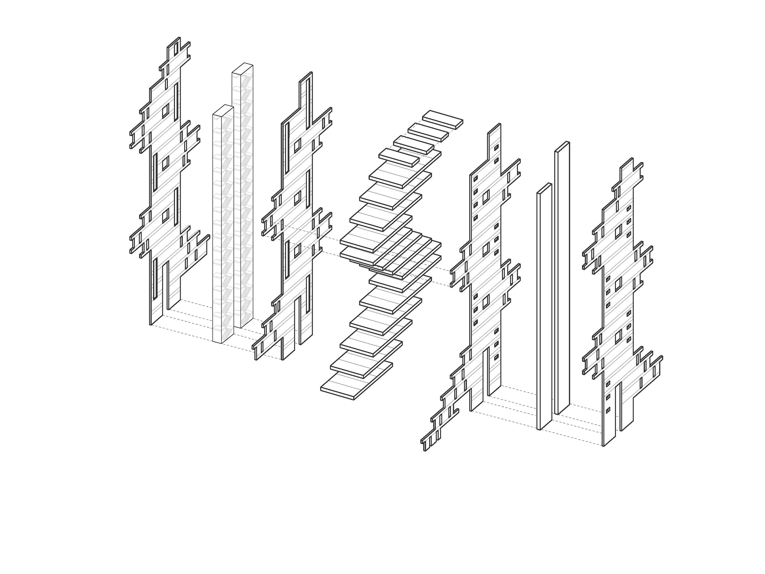 Structural System Axonometric 