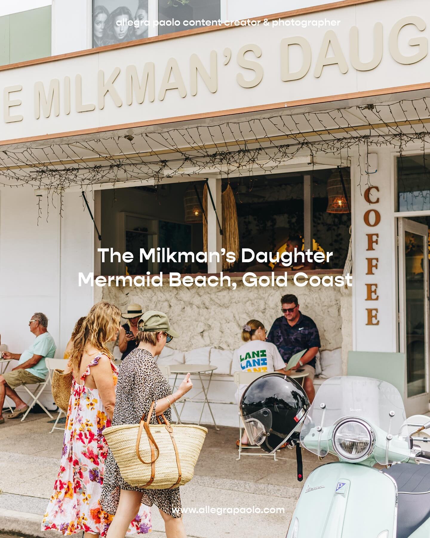 The Milkman's Daughter, @themilkmansdaughter_gc a beloved haven nestled in the heart of Mermaid Beach. With its picturesque decor &amp; commitment to conscious dining, this gem radiates warmth &amp; hospitality. Every visit feels like a journey into 