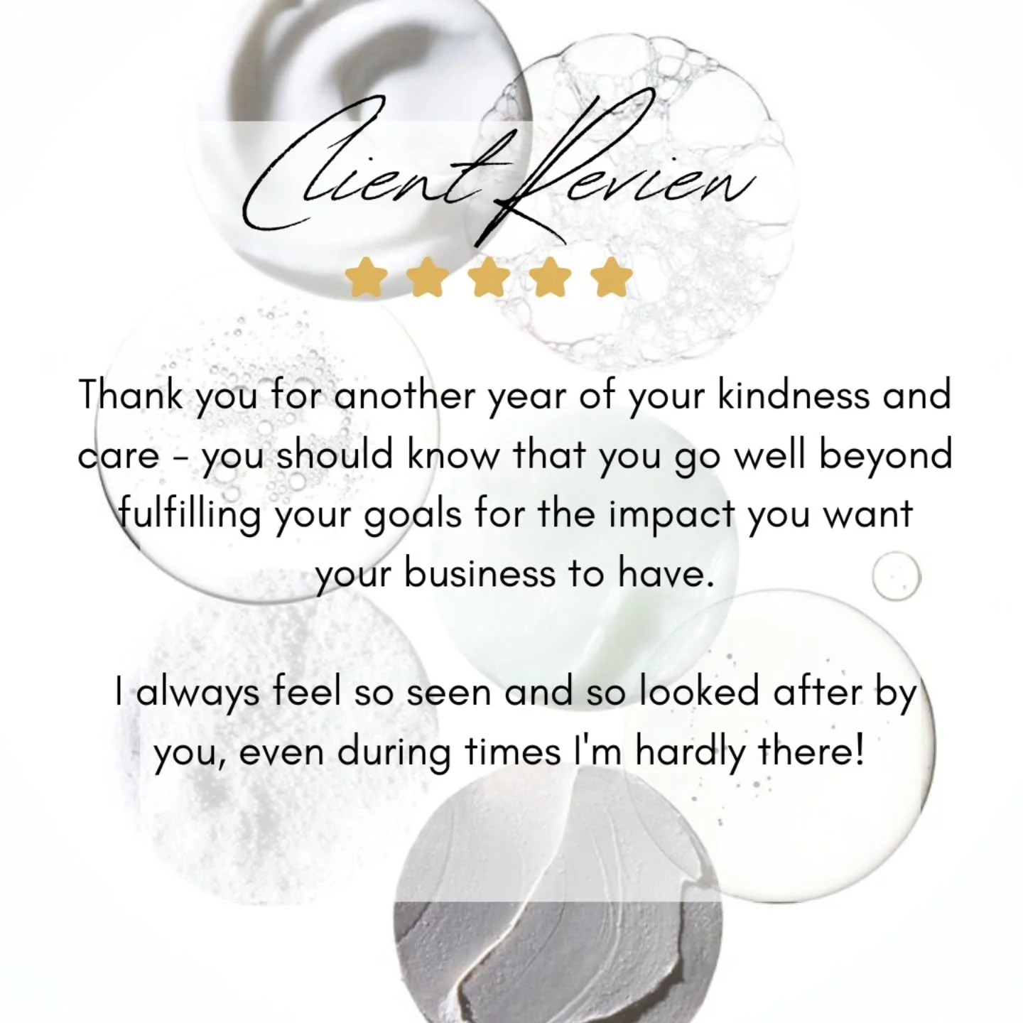 Being mindful of ways i can make your experience amazing, goes well beyond your appointment time in clinic.

Thank you for such beautiful feedback "L" . 🫶

#clientcarefirst
#clientsmatter
#yourneveranumberhere
#trustedcare
