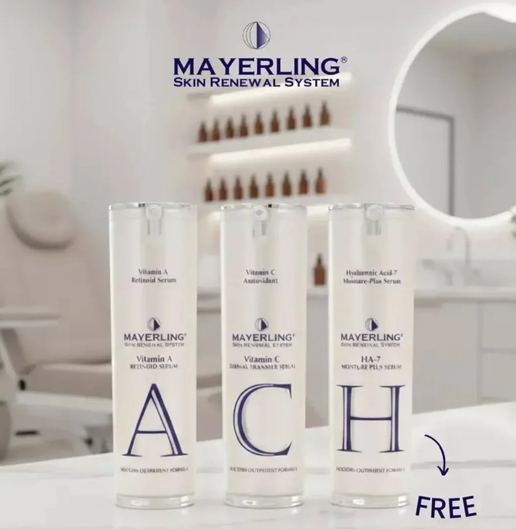 This is one of the best skincare promos you&rsquo;ll see all year.
For March only, when you purchase the Mayerling Vitamin A + Vitamin C, you&rsquo;ll receive the HA-7 Moisture Plus Serum FREE.

That means you&rsquo;re getting the complete A + C + H 