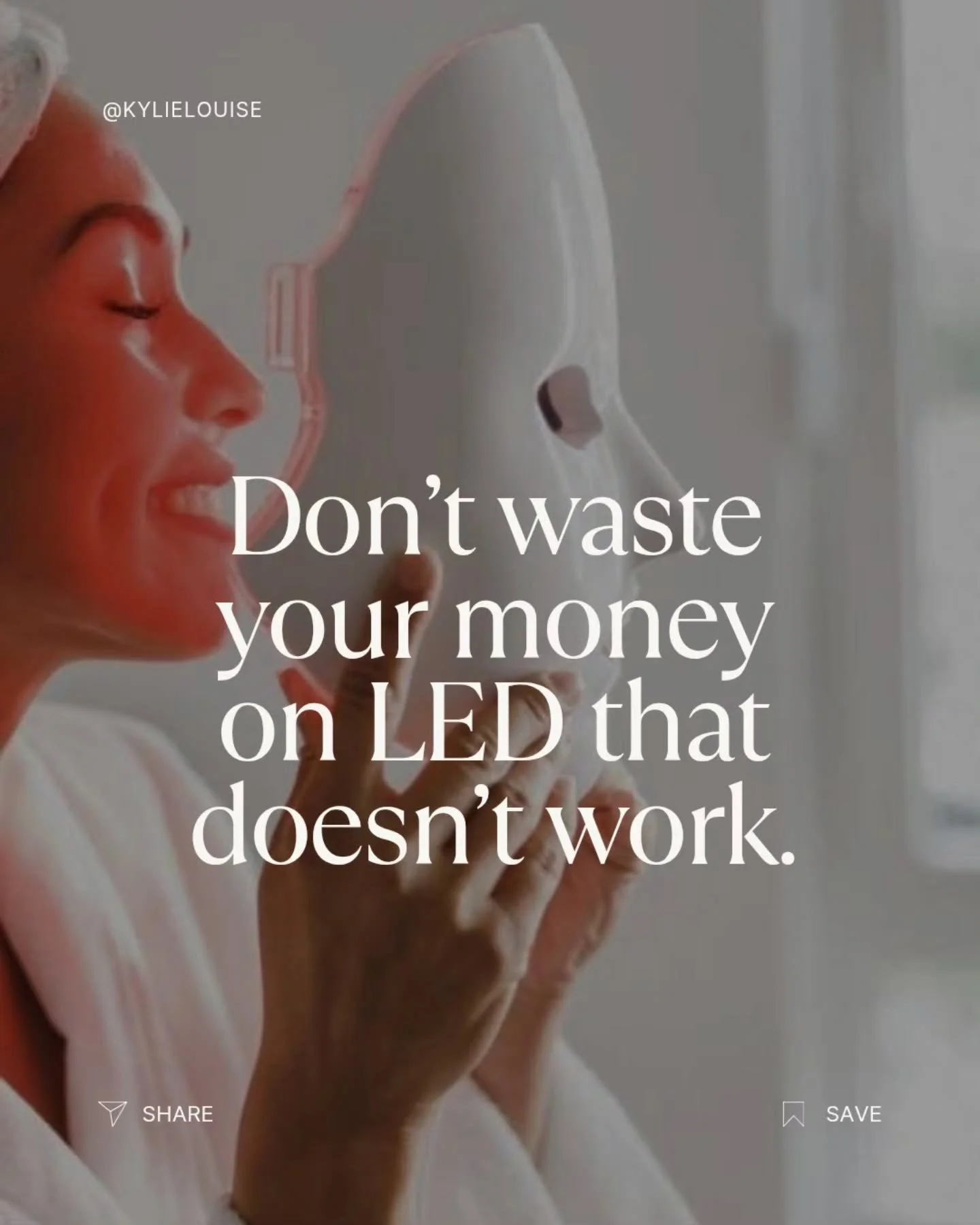 I&rsquo;m seeing too many LED devices marketed without delivering real skin change, and frankly im pretty mad, as someone who prioritises honesty and integrity i think you should know the difference in what your getting.

LED  works via photobiomodul