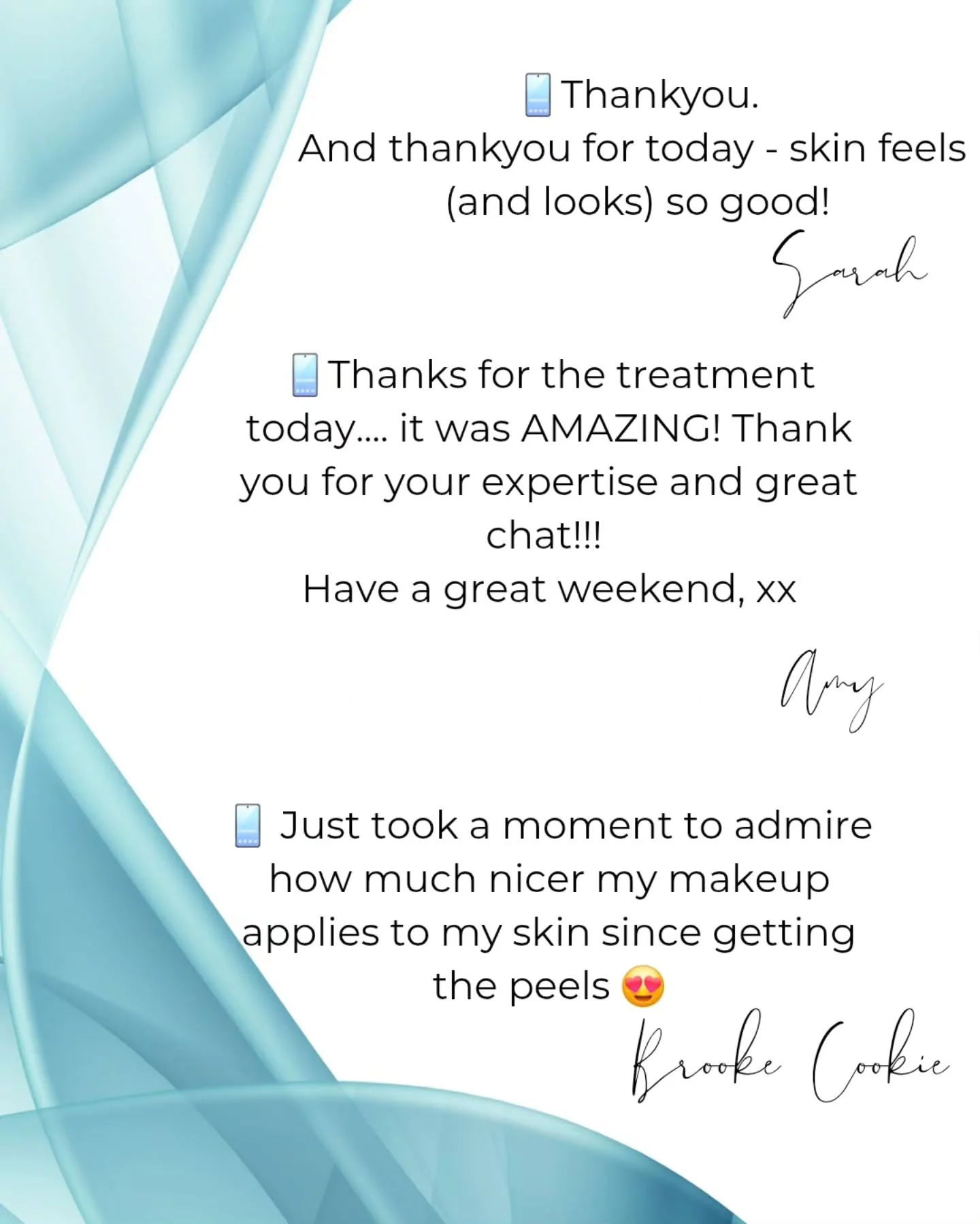 Not everything is loud and on show.. 

These little texts i get bring so much joy.

I love knowing that you looked in the mirror and thought "dang, I look and feel good" and skipped off with a prep in your step that day.

I love knowing tha