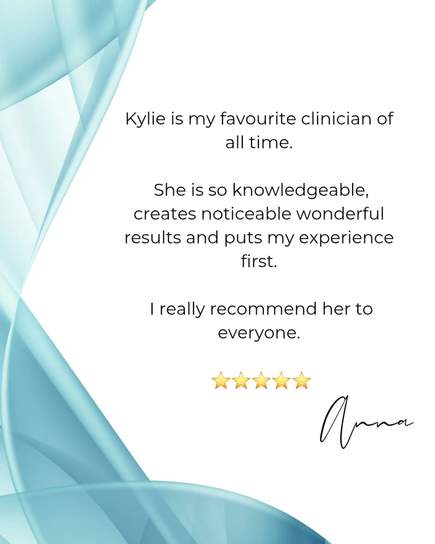Thank you so much for this beautiful review.

Helping my clients achieve great results while feeling comfortable, heard, and cared for is always my priority.

Thank you for taking the time to share your experience&mdash;it truly means so much to me.
