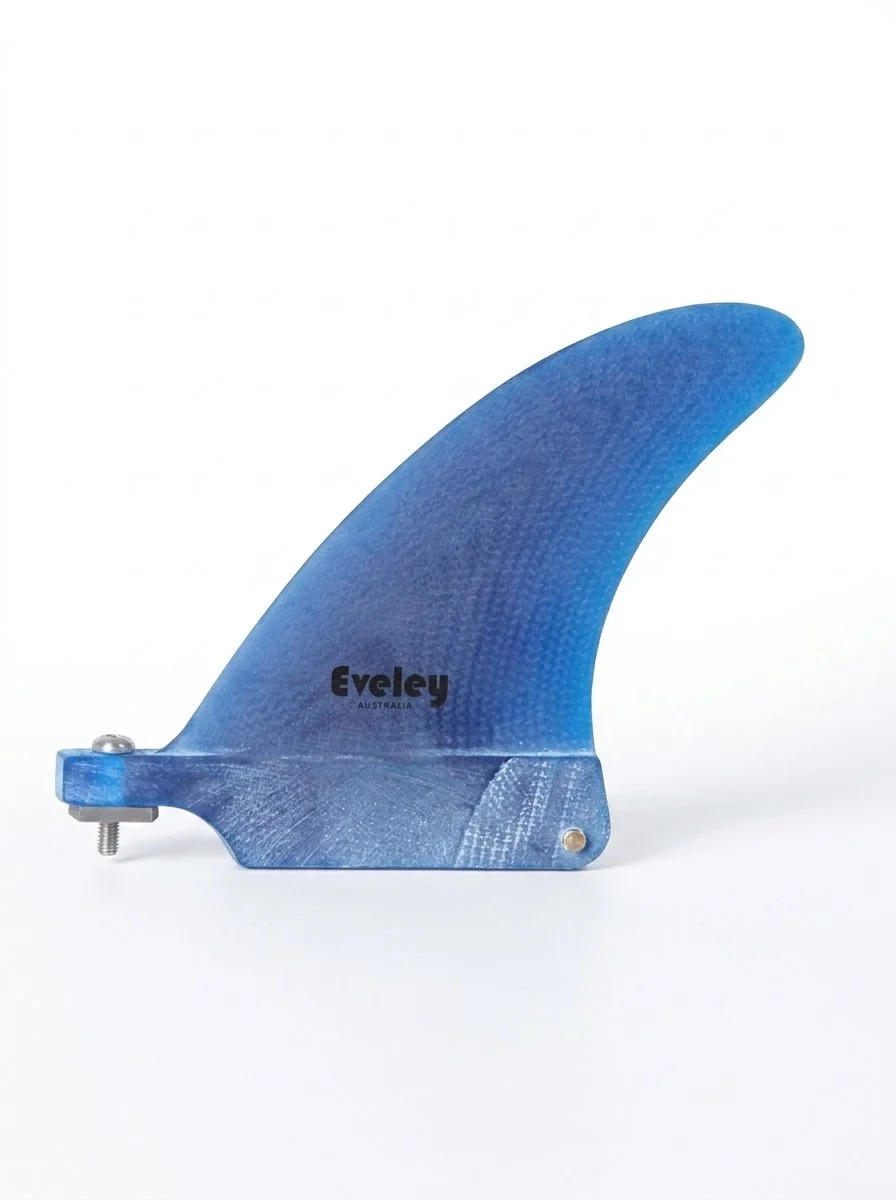 3.5" Dynamic Center Fin in old blue Pro Glass.