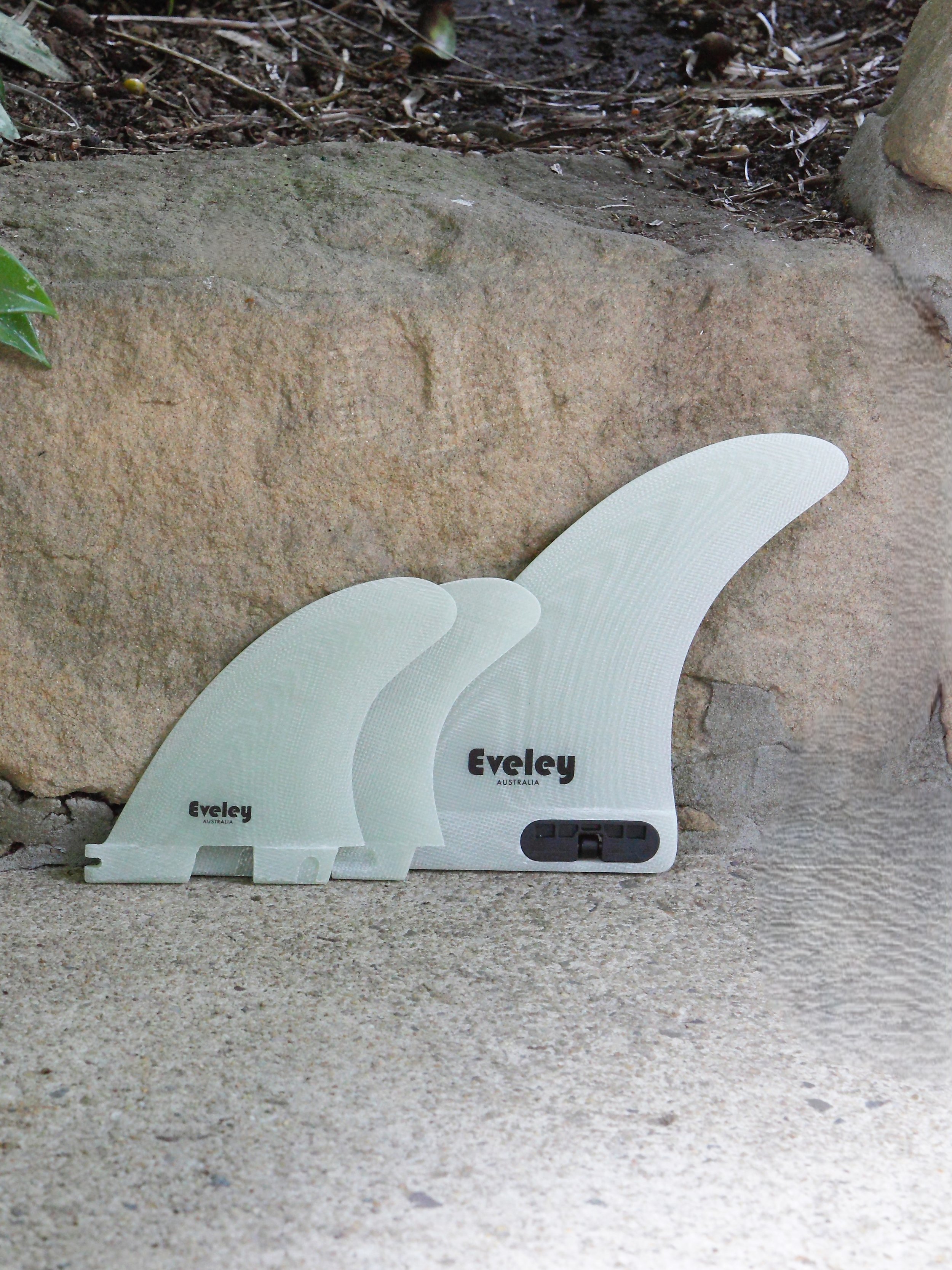 FCS II style 4.13" + 6" 2+1 Fin Set – Volan Pro Glass (3 fin set)