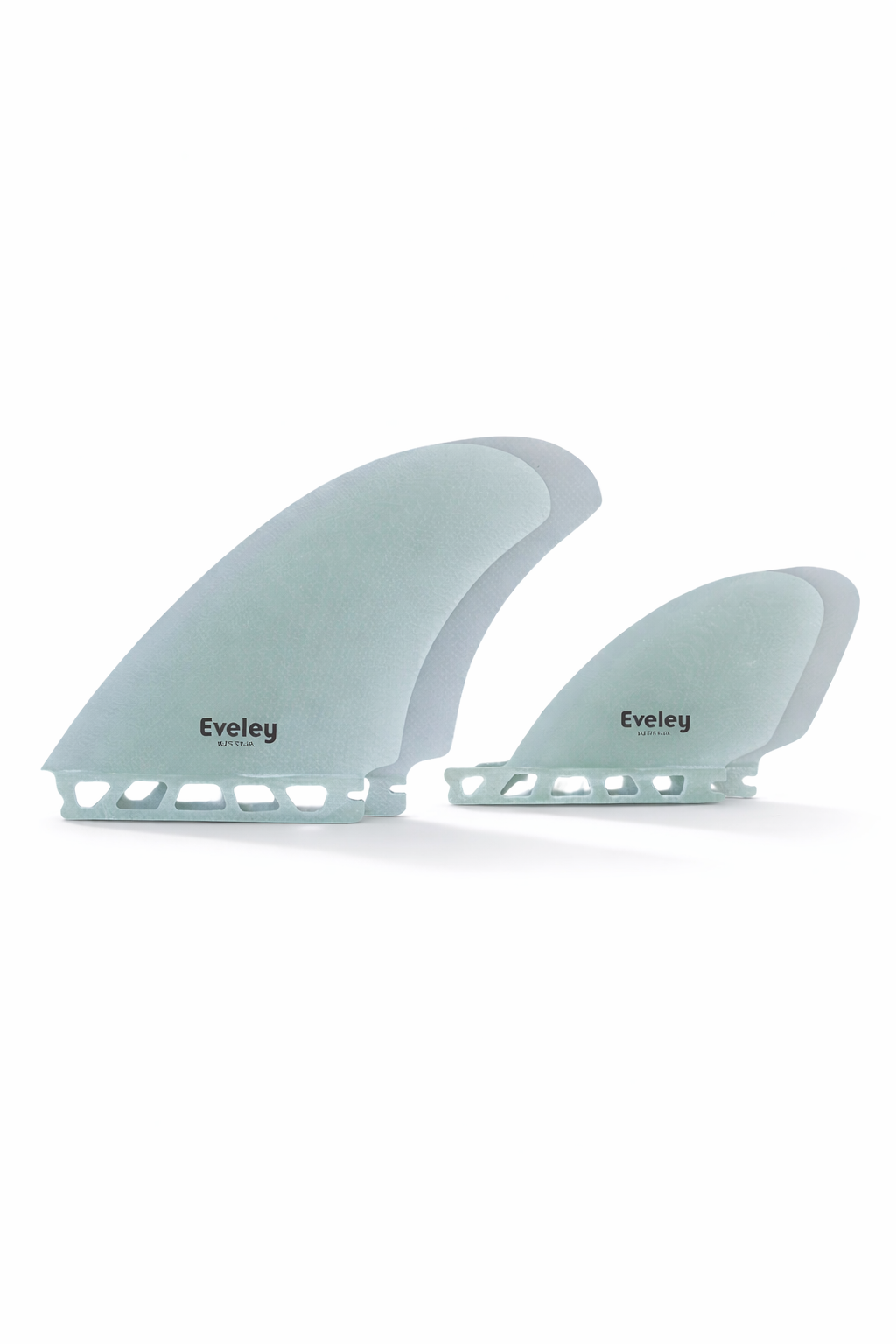 4.9" / 3.1" DTR Quad Fins – Natural Pro Glass  Futures Compatible | Set of Four (4) Surfboard Fins