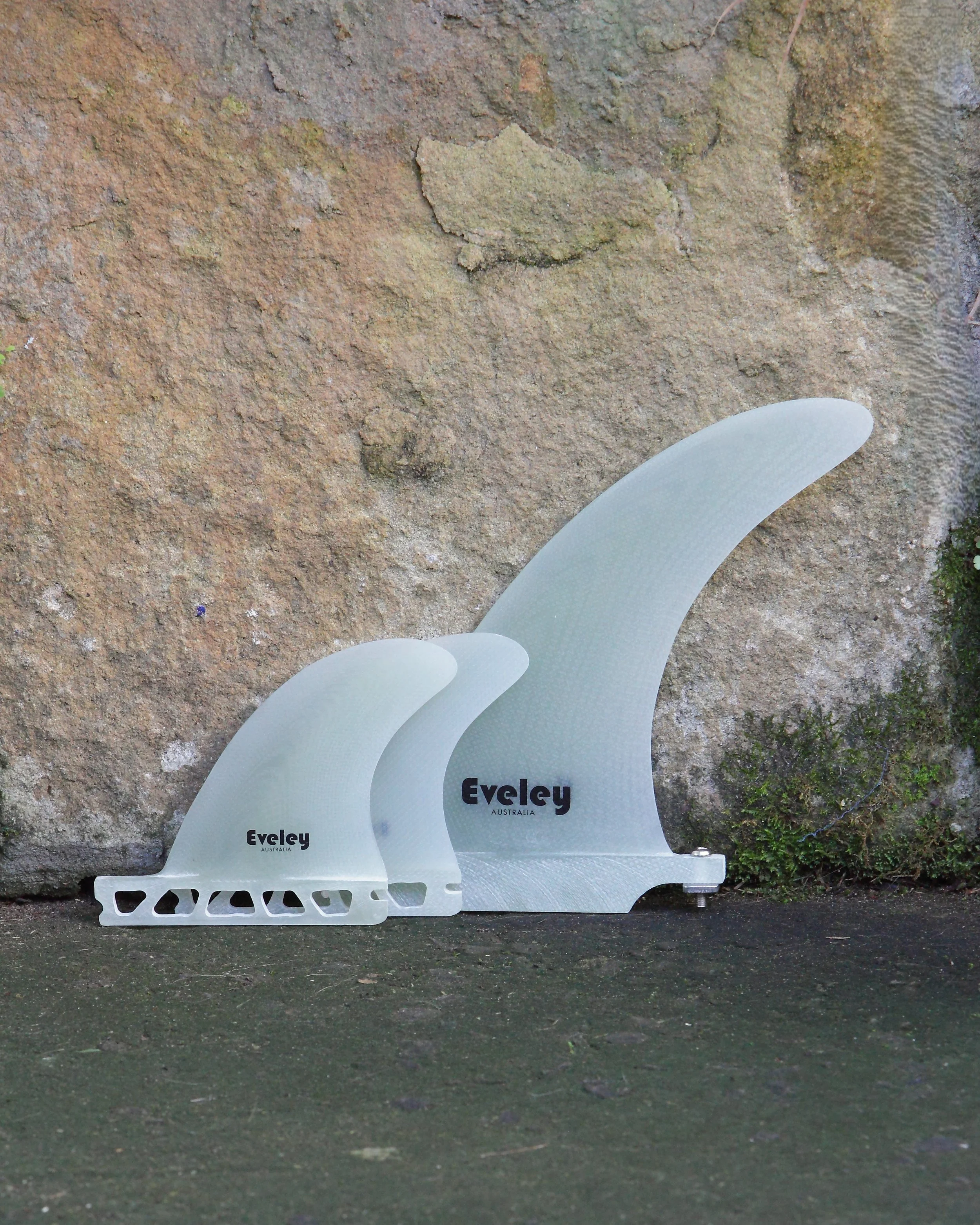 3.7" + 7" 2+1 Fin Set – Natural Pro Glass | Futures Compatible Side Fins (Set of 3)