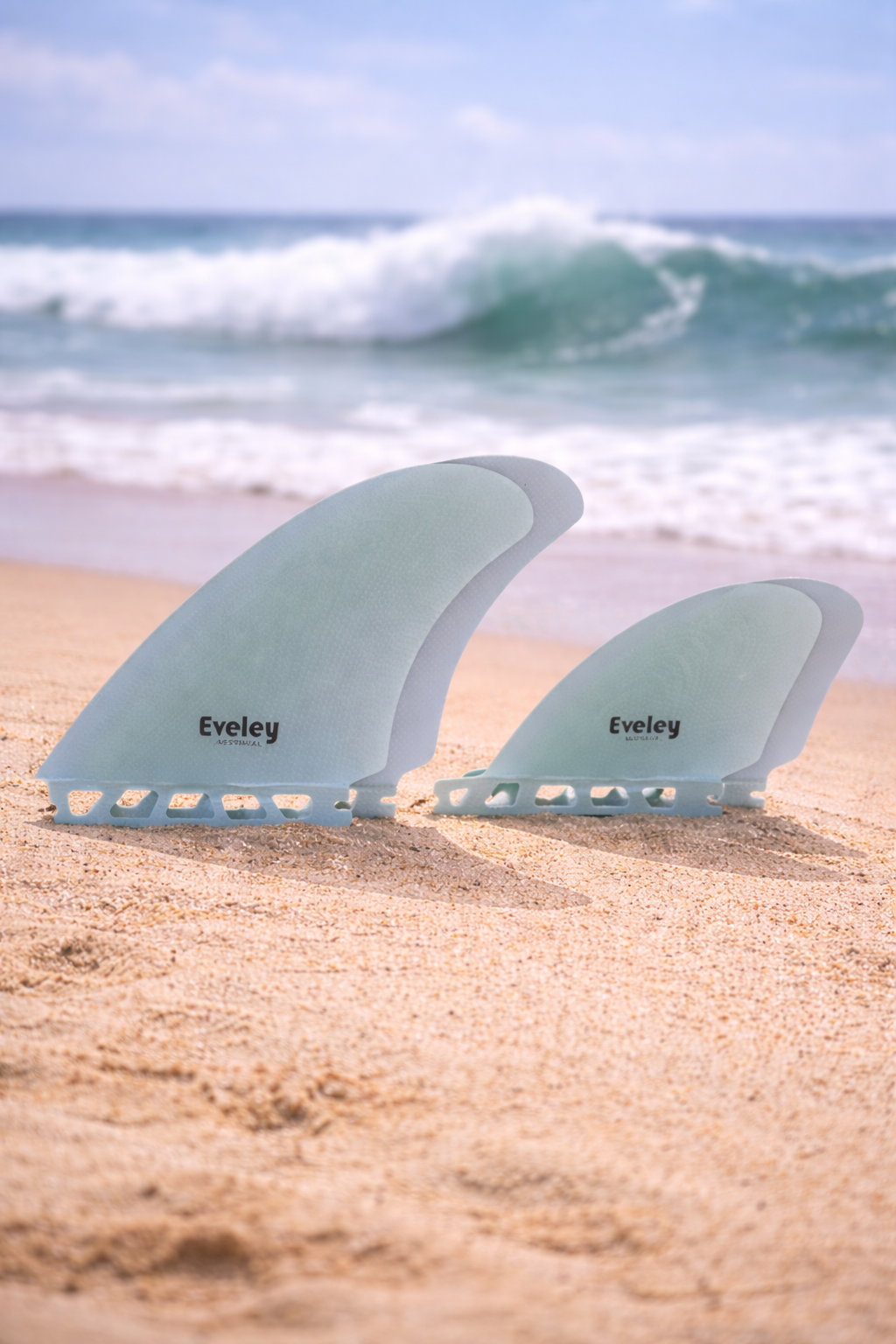4.9" / 3.1" DTR Quad Fins – Natural Pro Glass Futures Compatible | Set of Four (4) Surfboard Fins