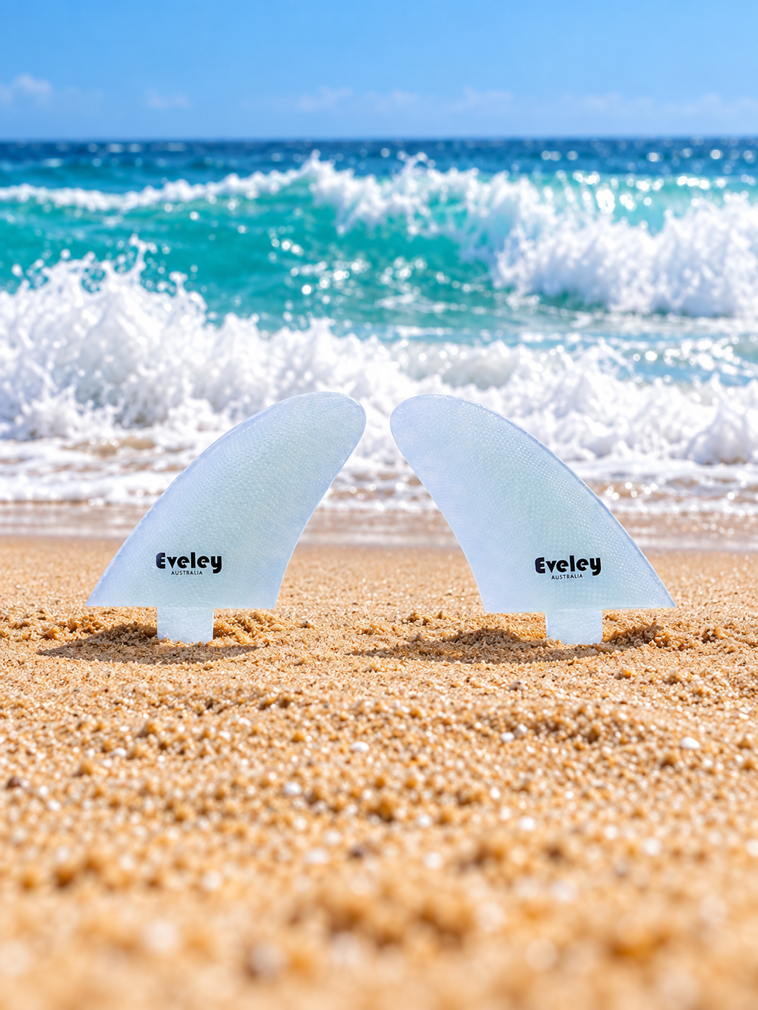 3.25" Twinzer Canard Fins – FCS compatible Natural Pro Glass (2 fins)