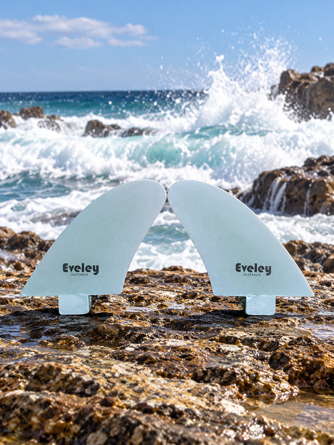 3.25" Twinzer Canard Fins – FCS compatible natural Pro Glass (2 fins)
