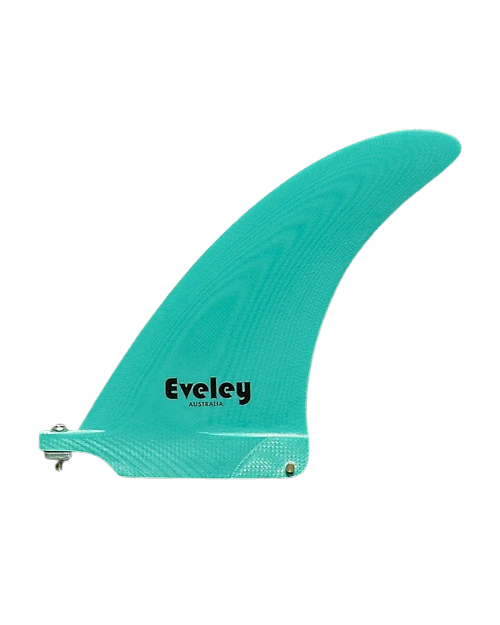 6" Dynamic Center Fin, solid teal Pro Glass