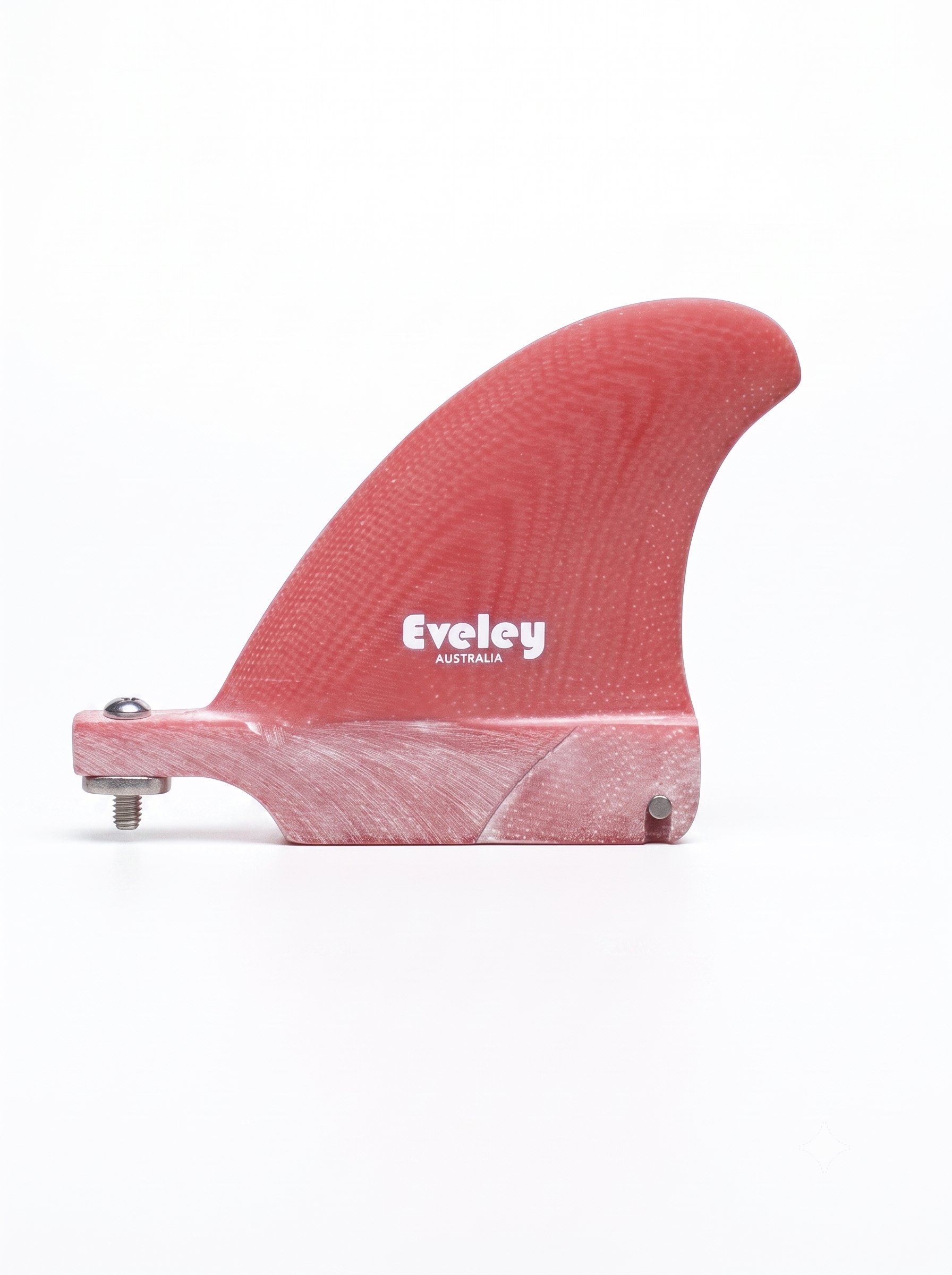 2.9" Classic Center Fin, red Pro Glass.