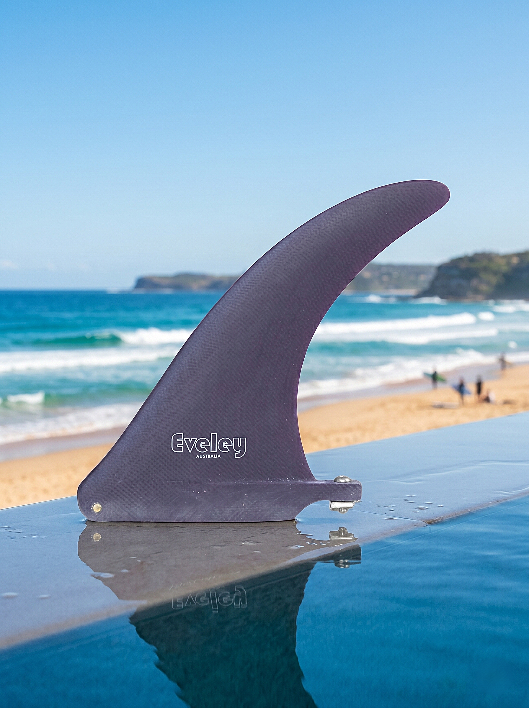 6.5" International 4A Center Fin - Midnight Purple Pro Glass.