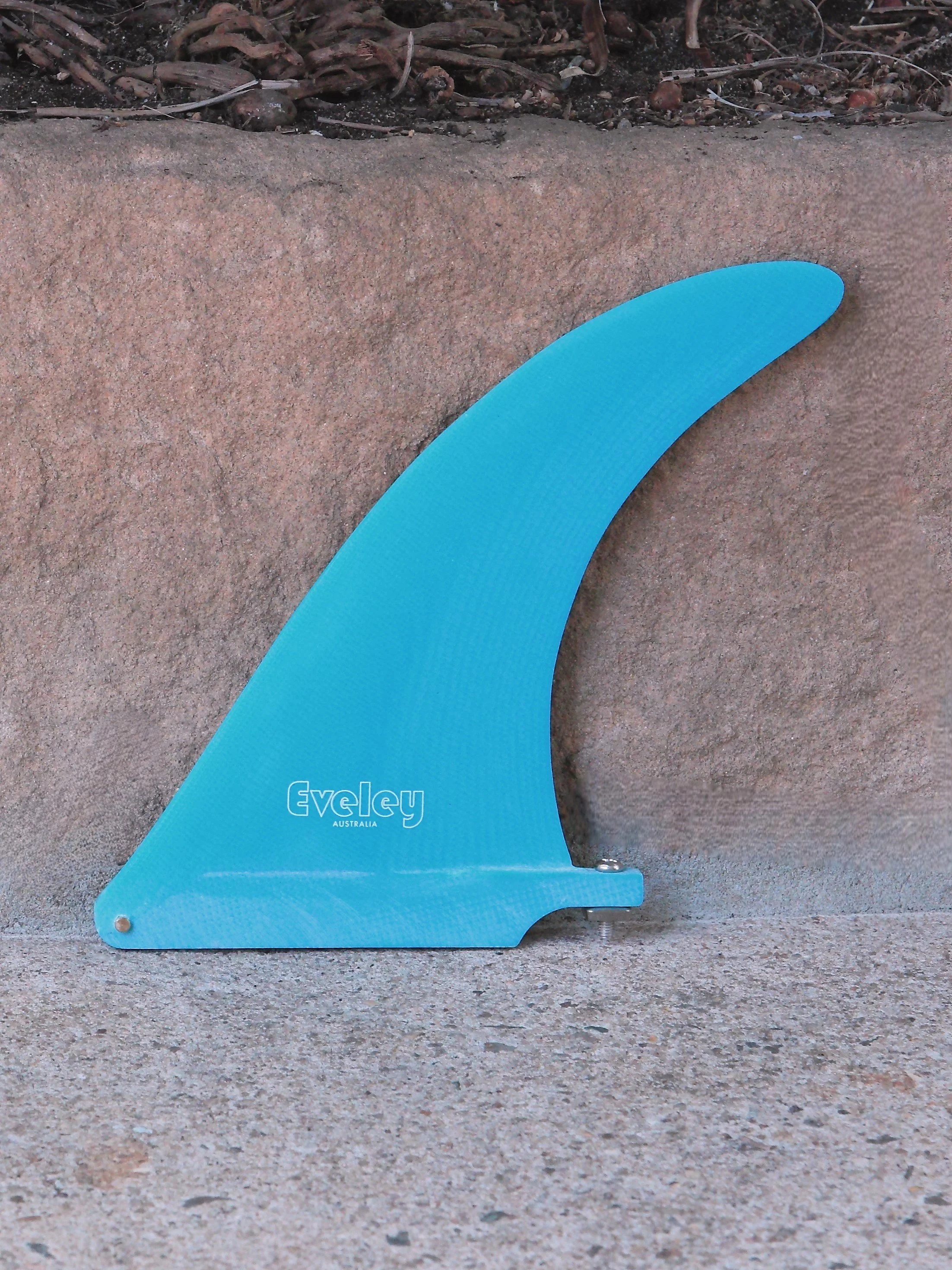7" International 4A Center Fin, solid bright blue Pro Glass.