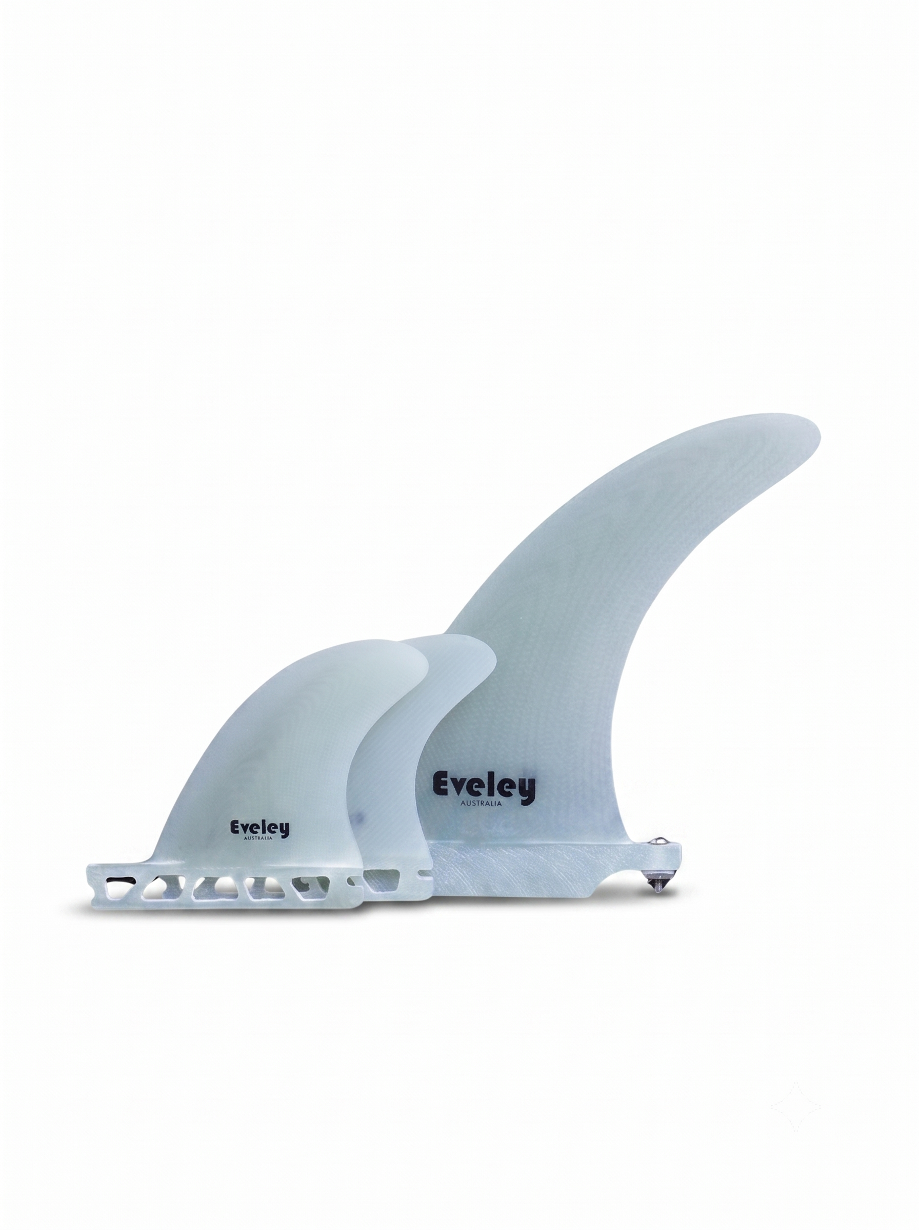 3.7" + 7" 2+1 Fin Set – Natural Pro Glass | Futures Compatible Side Fins (Set of 3)