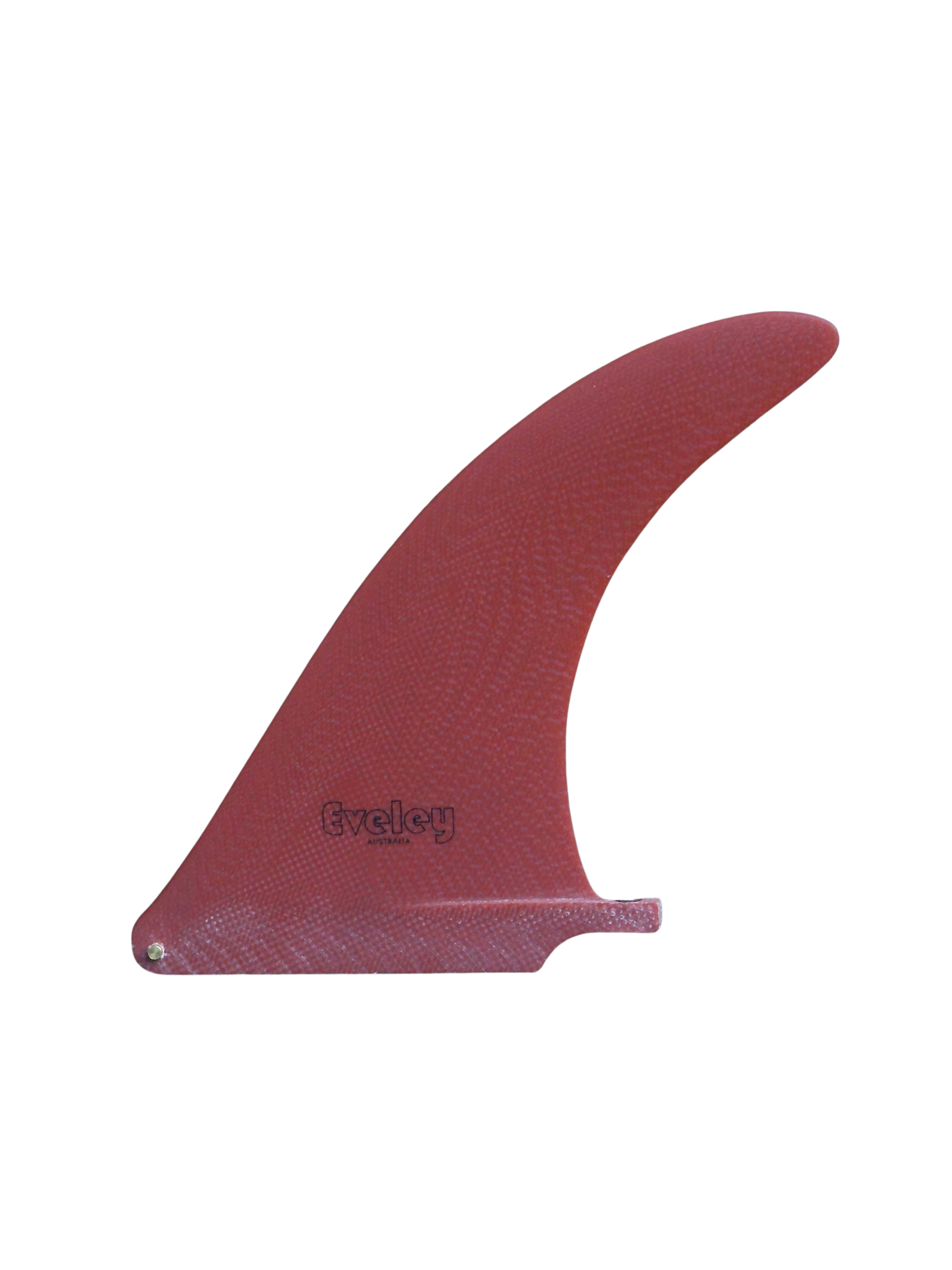 7" International 4A Center Fin in Deep Red Pro Glass.